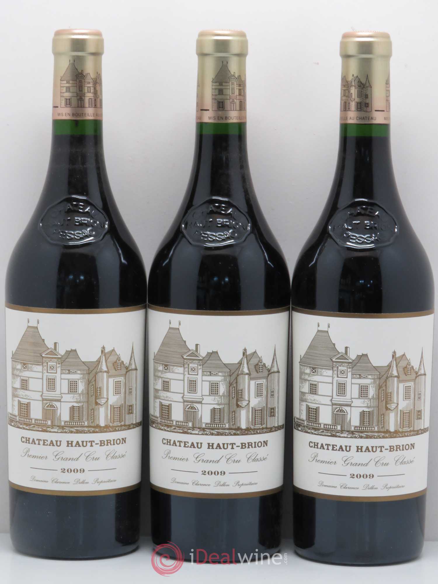 Château Haut Brion 1er Grand Cru Classé 2009 - Lot de 3 bouteilles - 0