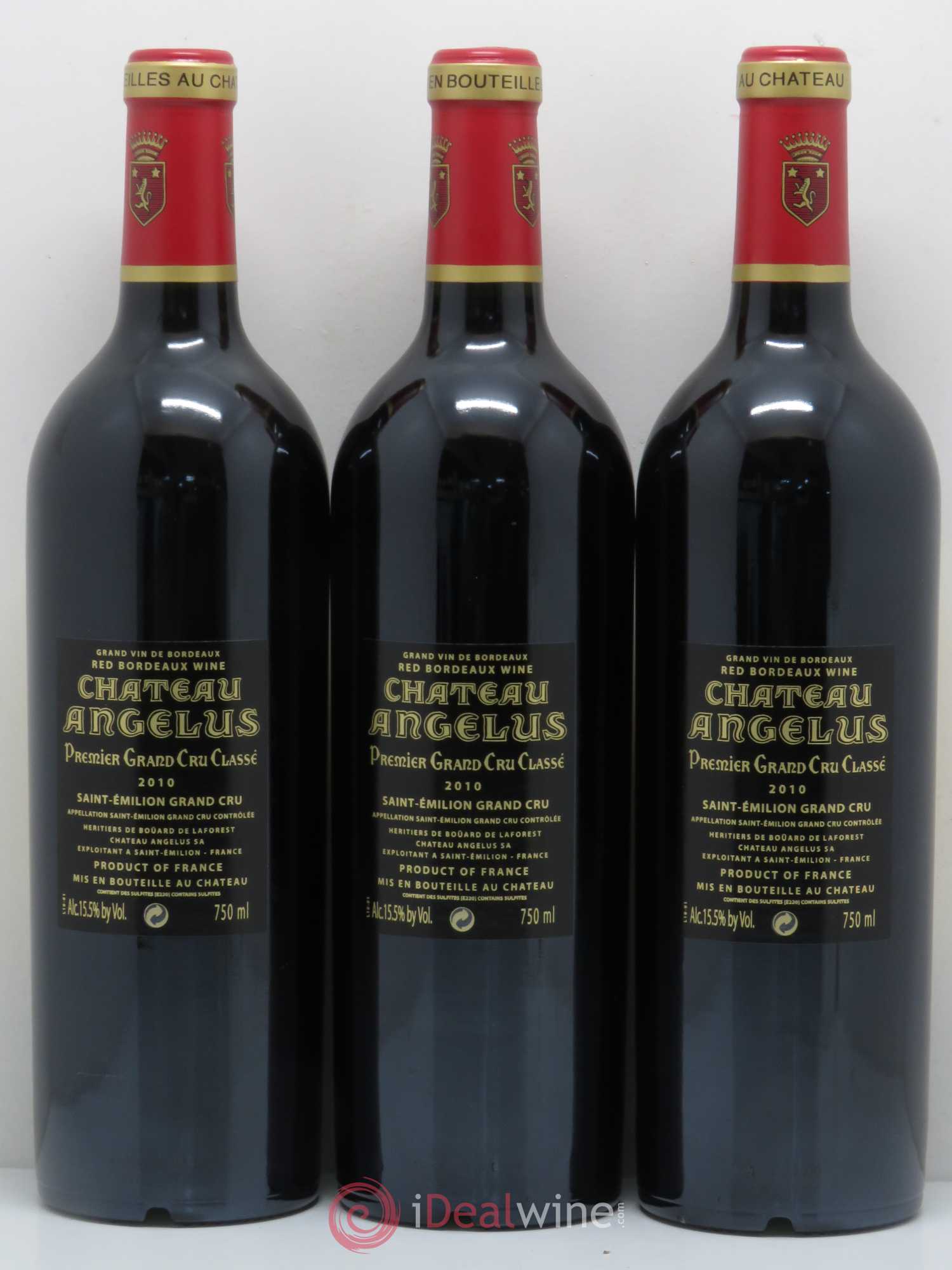 Château Angélus 1er Grand Cru Classé A 2010 - Lot de 6 bouteilles - 3
