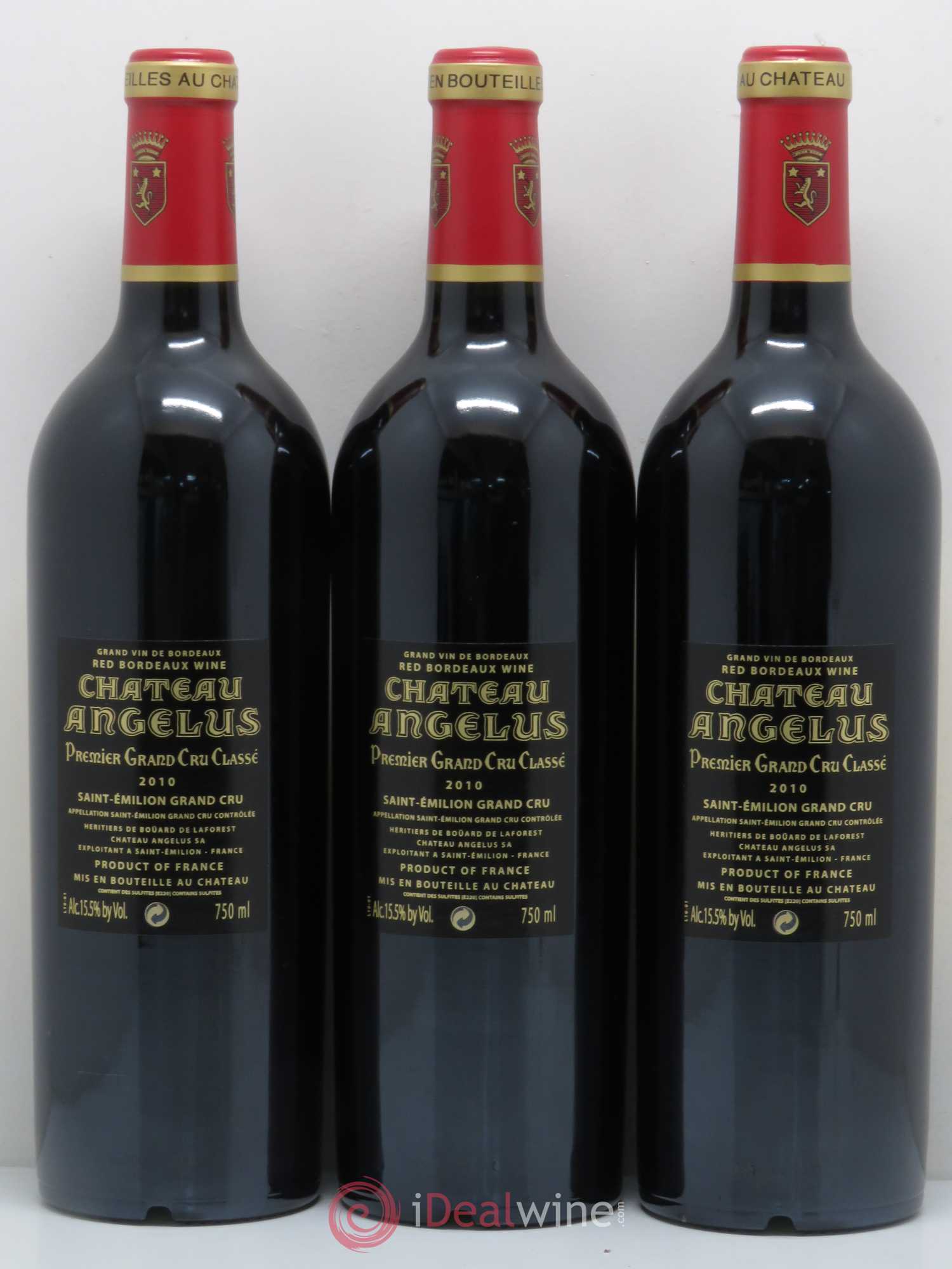 Château Angélus 1er Grand Cru Classé A 2010 - Lot de 6 bouteilles - 4