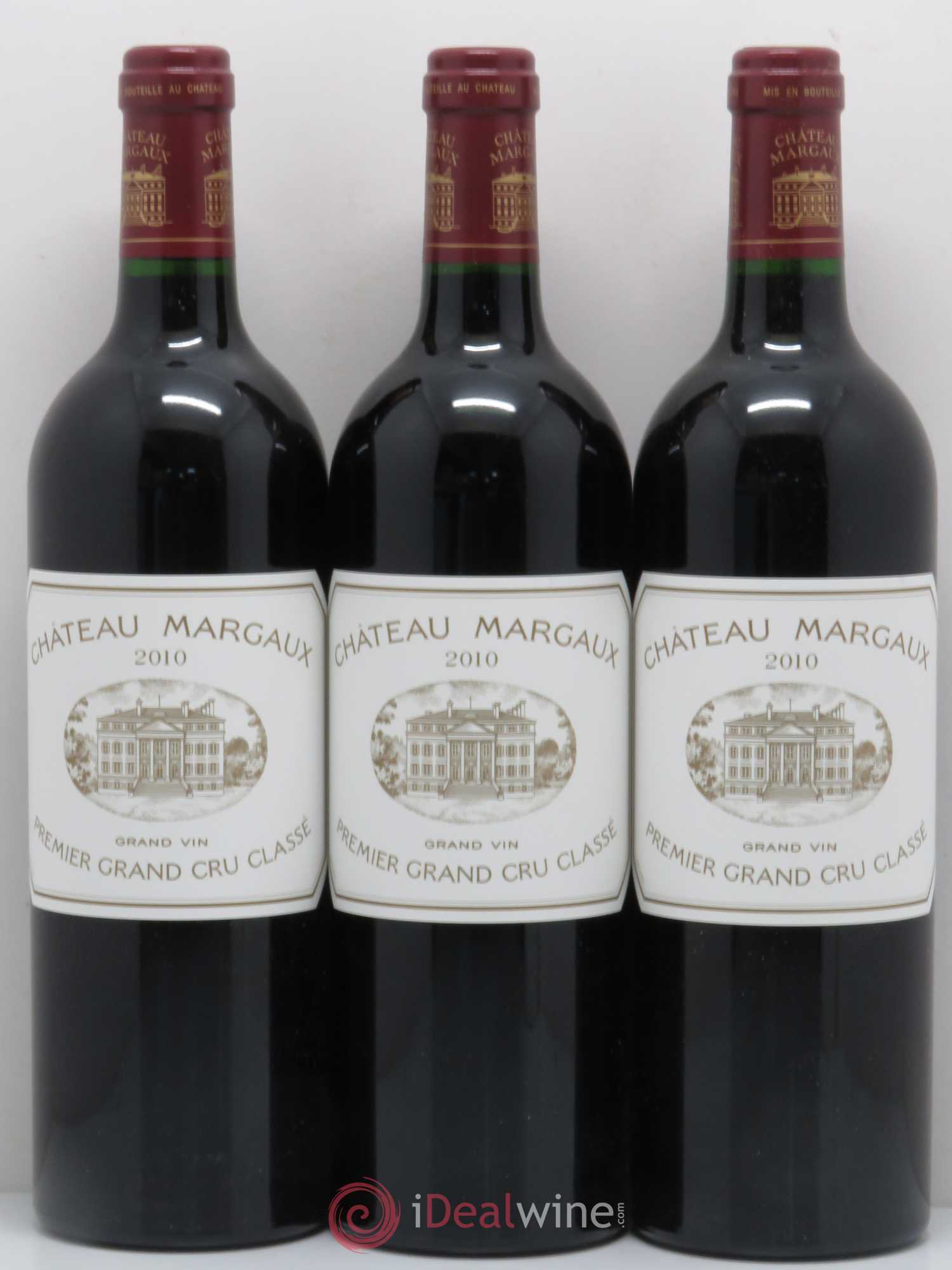 Château Margaux 1er Grand Cru Classé 2010 - Lot de 3 bouteilles - 0