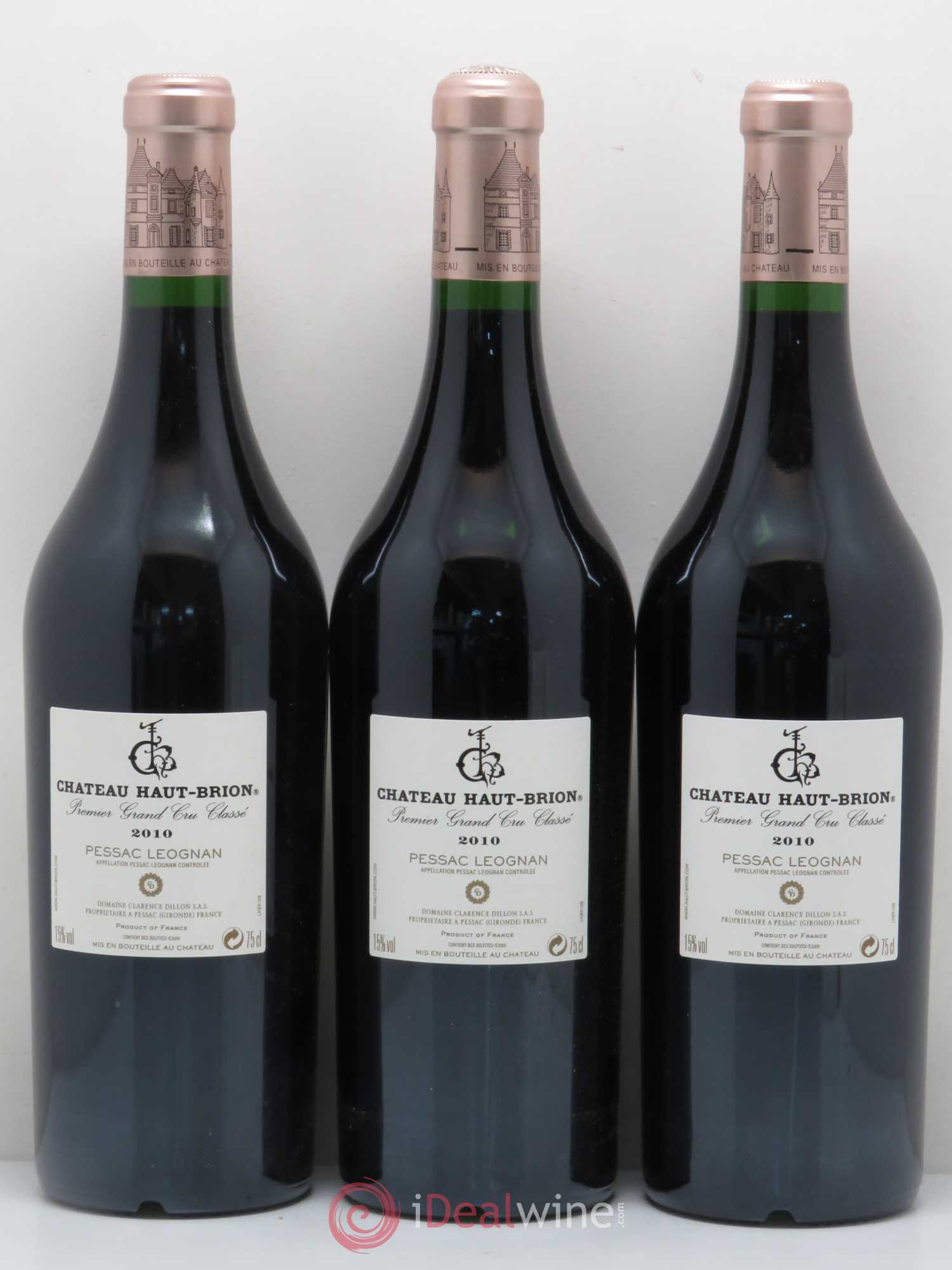 Château Haut Brion 1er Grand Cru Classé 2010 - Lot de 6 bouteilles - 3