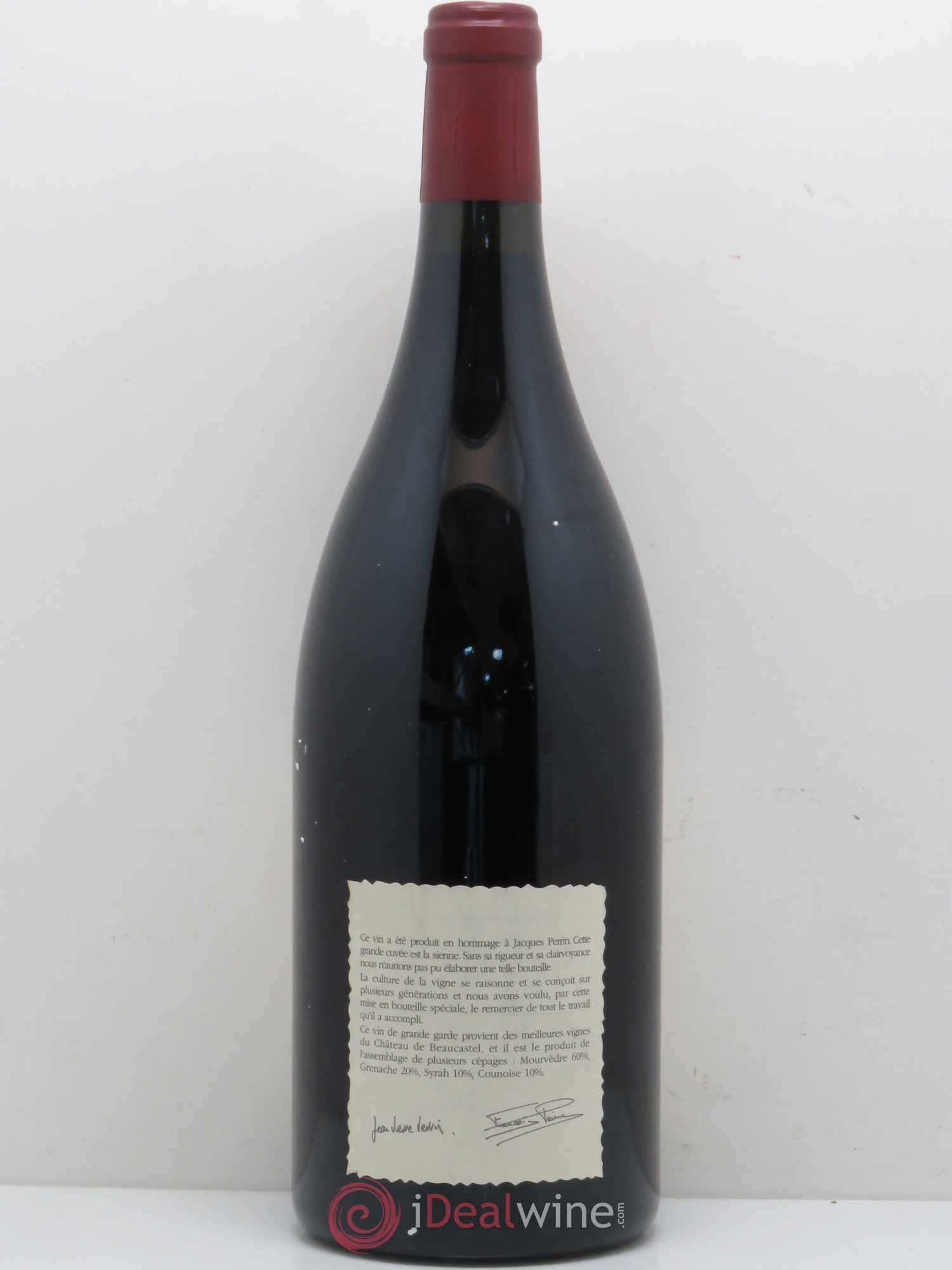 Châteauneuf-du-Pape Château de Beaucastel Hommage à Jacques Perrin Famille Perrin 1998 - Lot de 1 magnum - 1