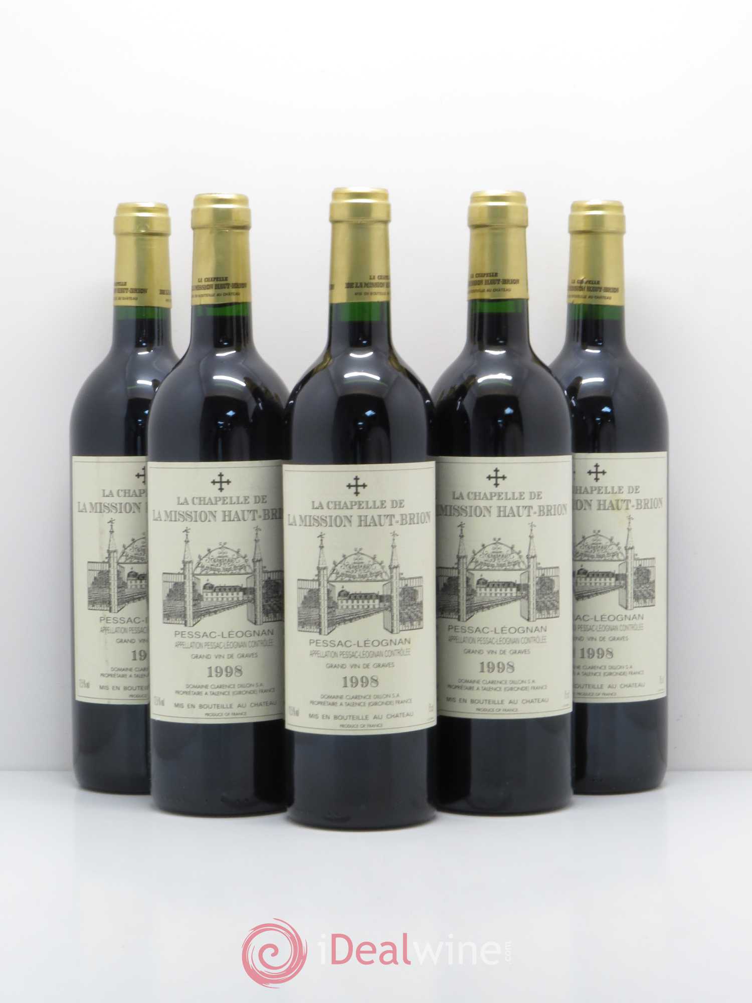 La Chapelle de La Mission Haut-Brion Second Vin 1998 - Lot de 5 bouteilles - 0