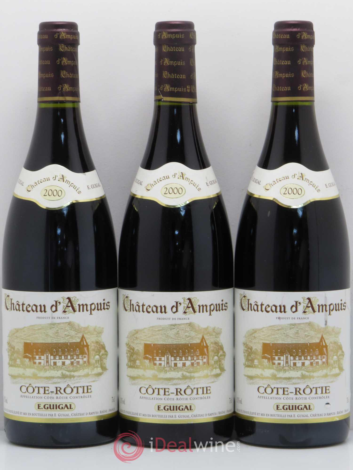 Côte-Rôtie Château d'Ampuis Guigal 2000 - Lot de 3 bouteilles - 0