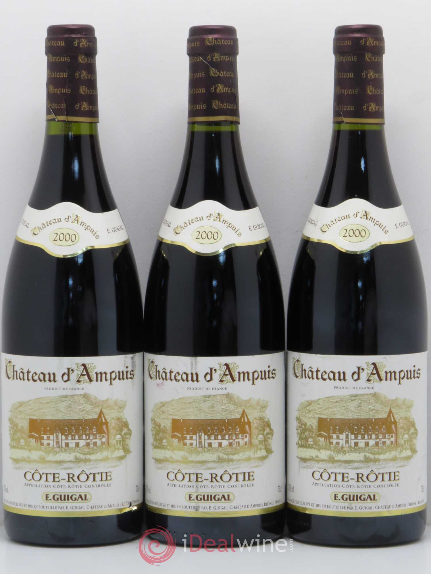 Côte-Rôtie Château d'Ampuis Guigal 2000 - Lot de 3 bouteilles - 0