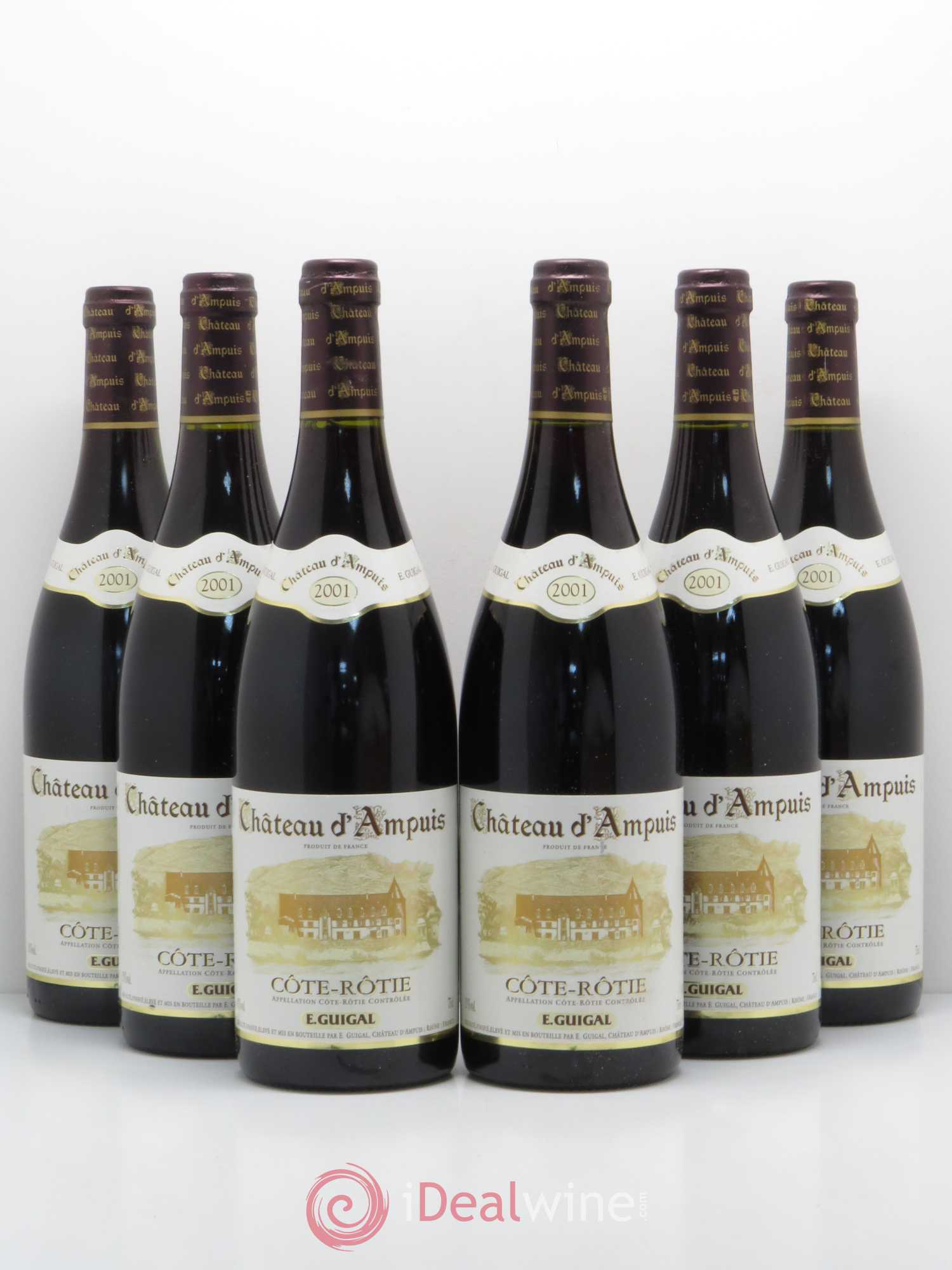 Côte-Rôtie Château d'Ampuis Guigal 2001 - Lot de 6 bouteilles - 0