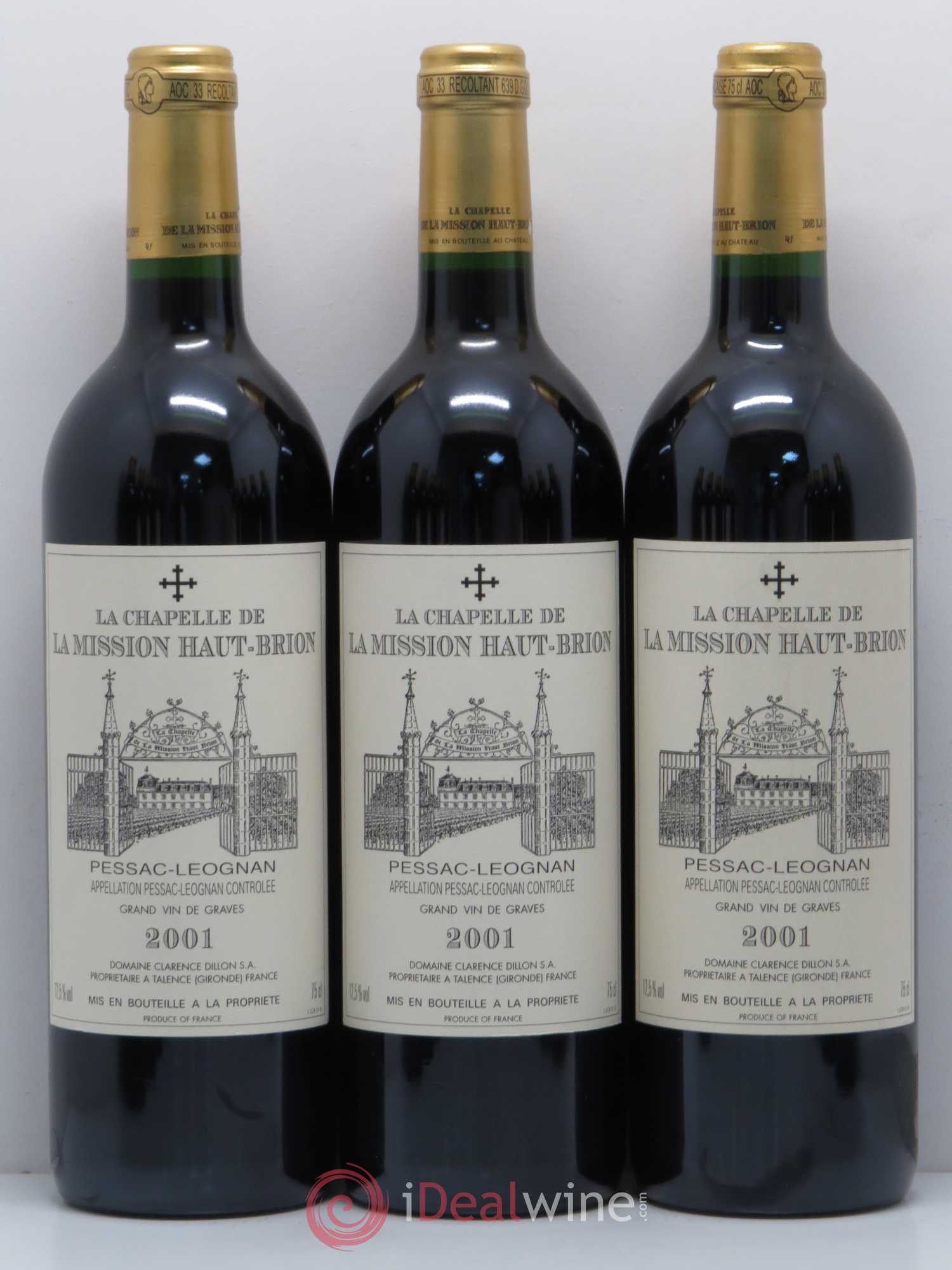La Chapelle de La Mission Haut-Brion Second Vin 2001 - Lot de 12 bouteilles - 1