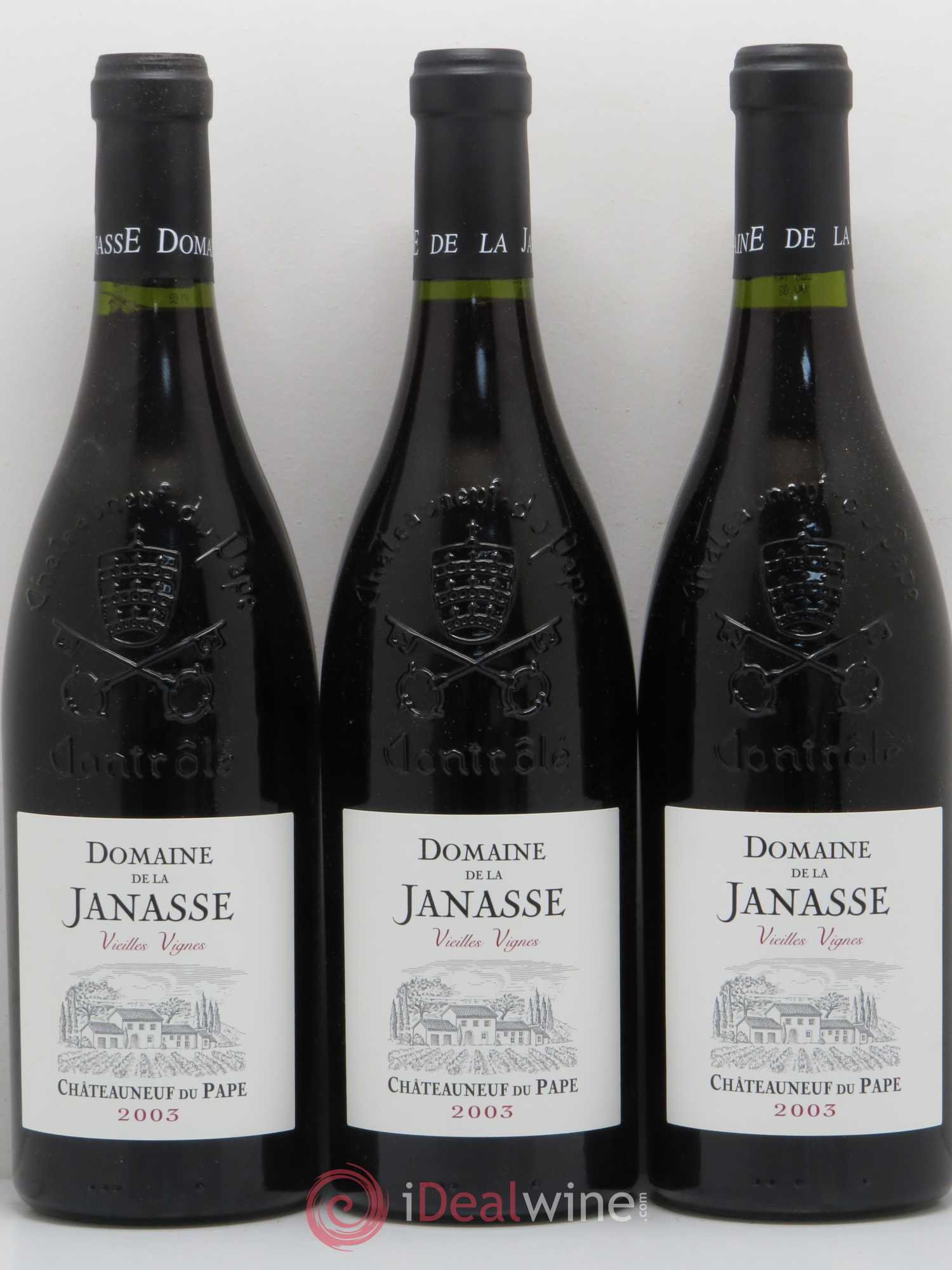 Châteauneuf-du-Pape Cuvée Vieilles Vignes La Janasse (Domaine de) 2003 - Lot de 3 bouteilles - 0