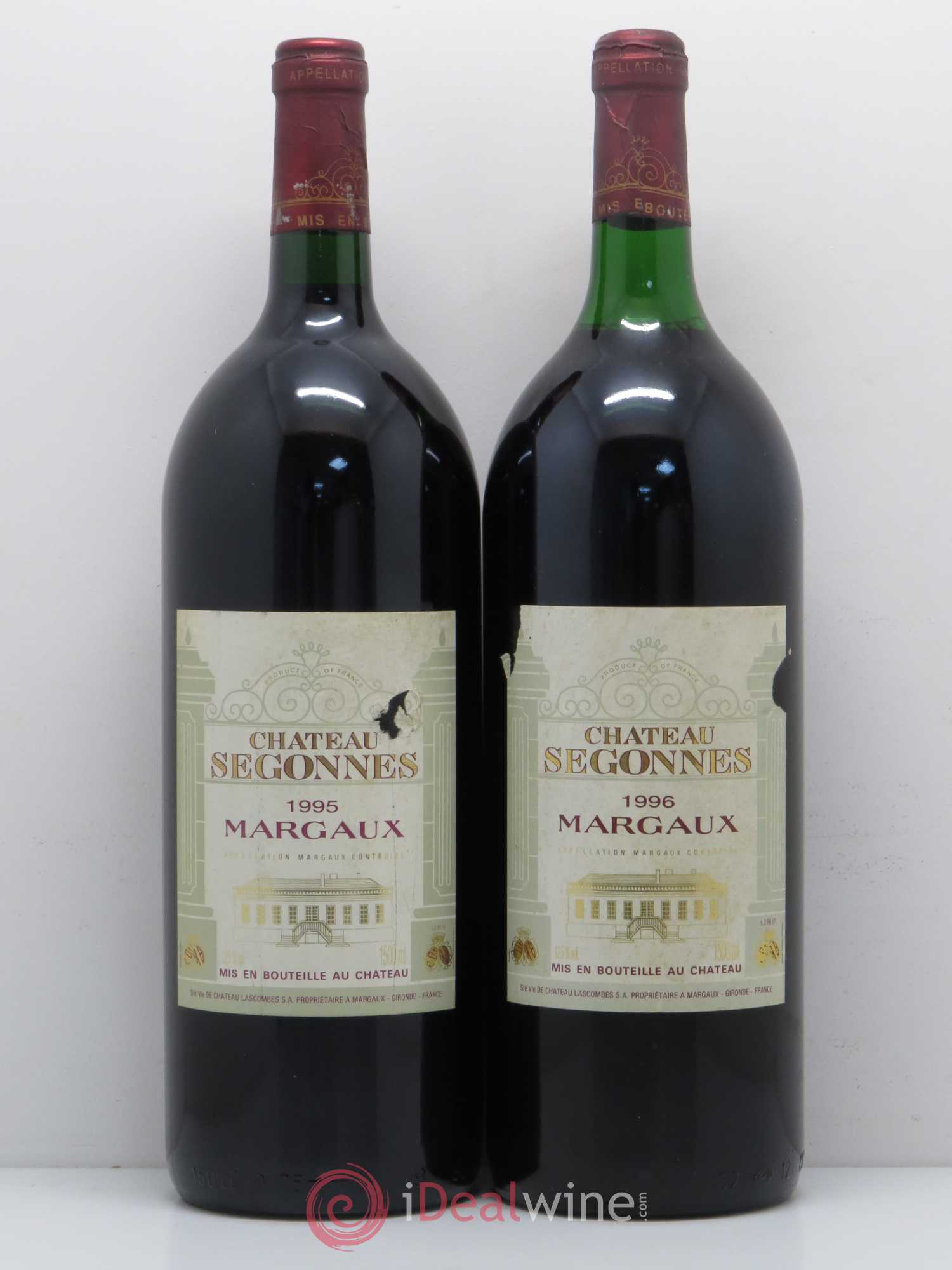 Château Segonnes 1995 - Lot de 2 magnums - 0