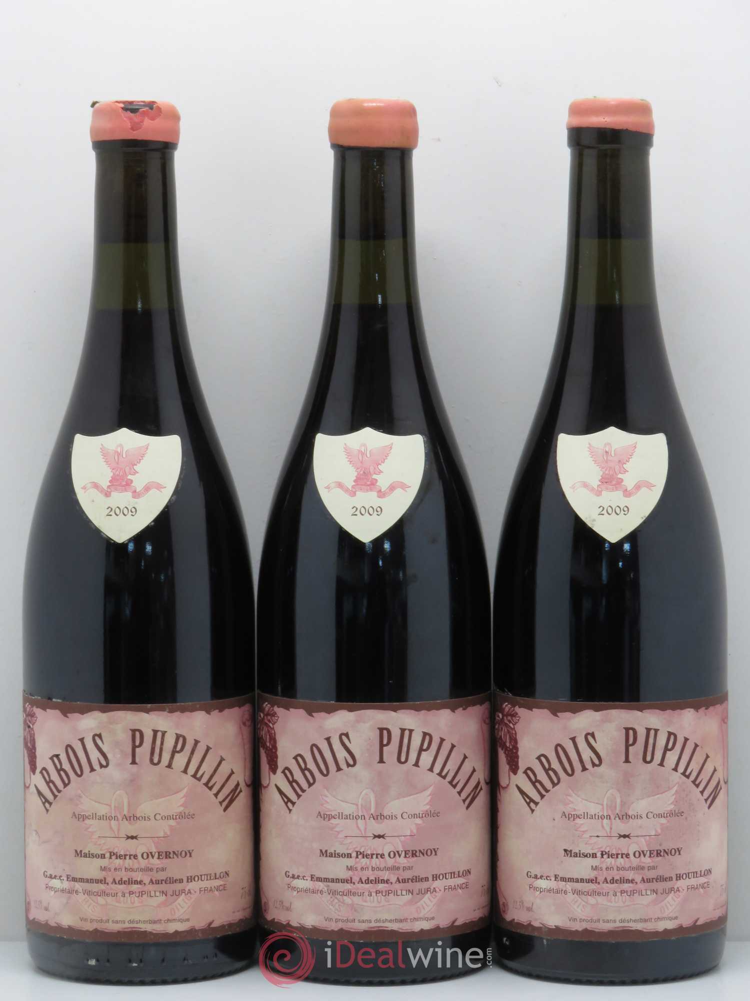 Arbois-Pupillin Poulsard (cire rouge) Overnoy-Houillon (Domaine) 2009 - Lot de 3 bouteilles - 0