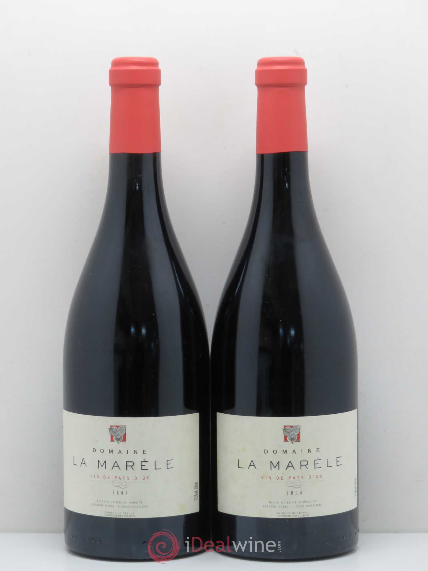 Pays d'Oc Pays d'Oc La Maréle Domaine La Marèle Frederic Porro 2004 - Posten von 2 Flaschen - 0