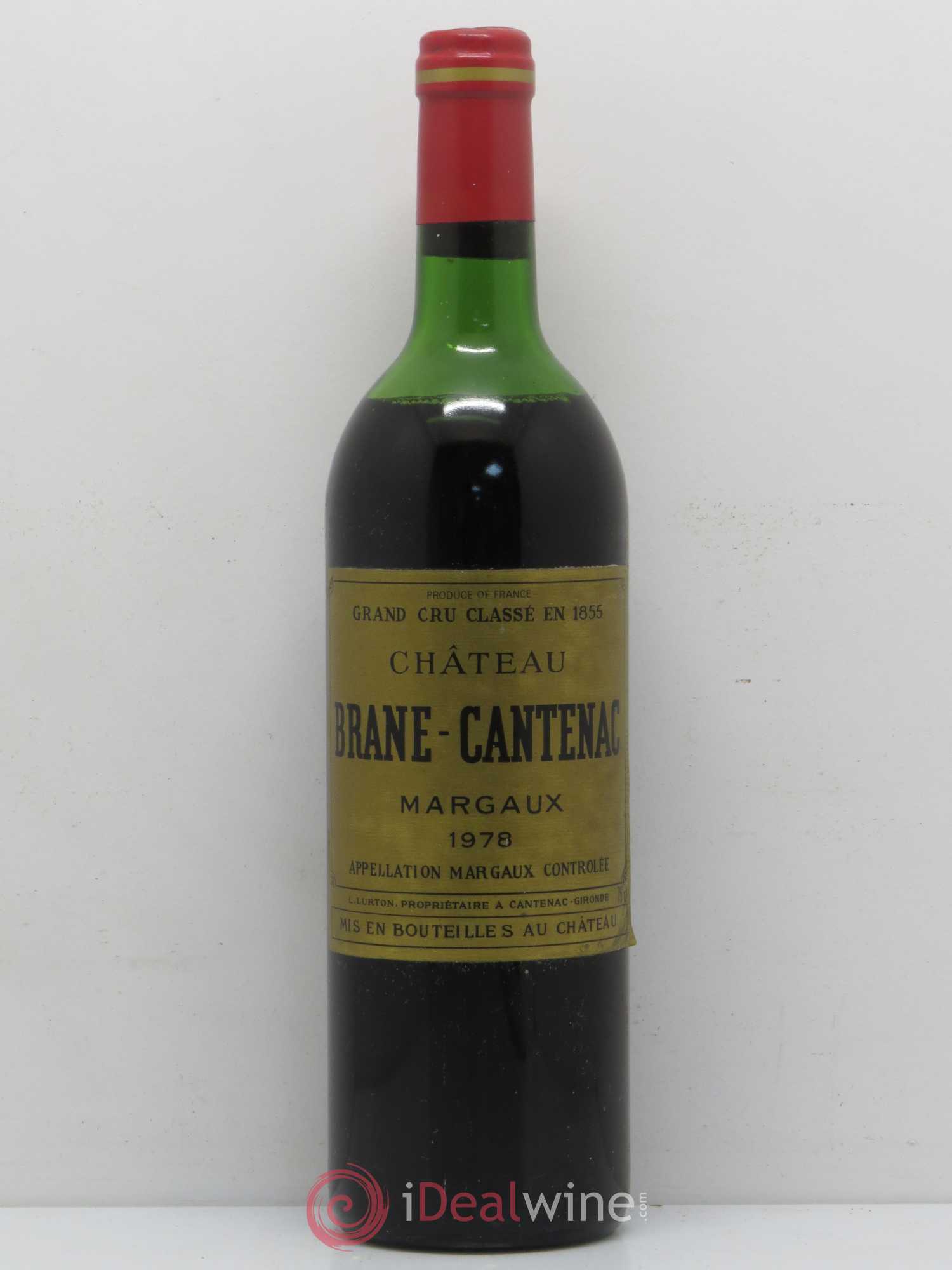 Château Brane Cantenac 2ème Grand Cru Classé 1978 - Lot de 1 bouteille - 0