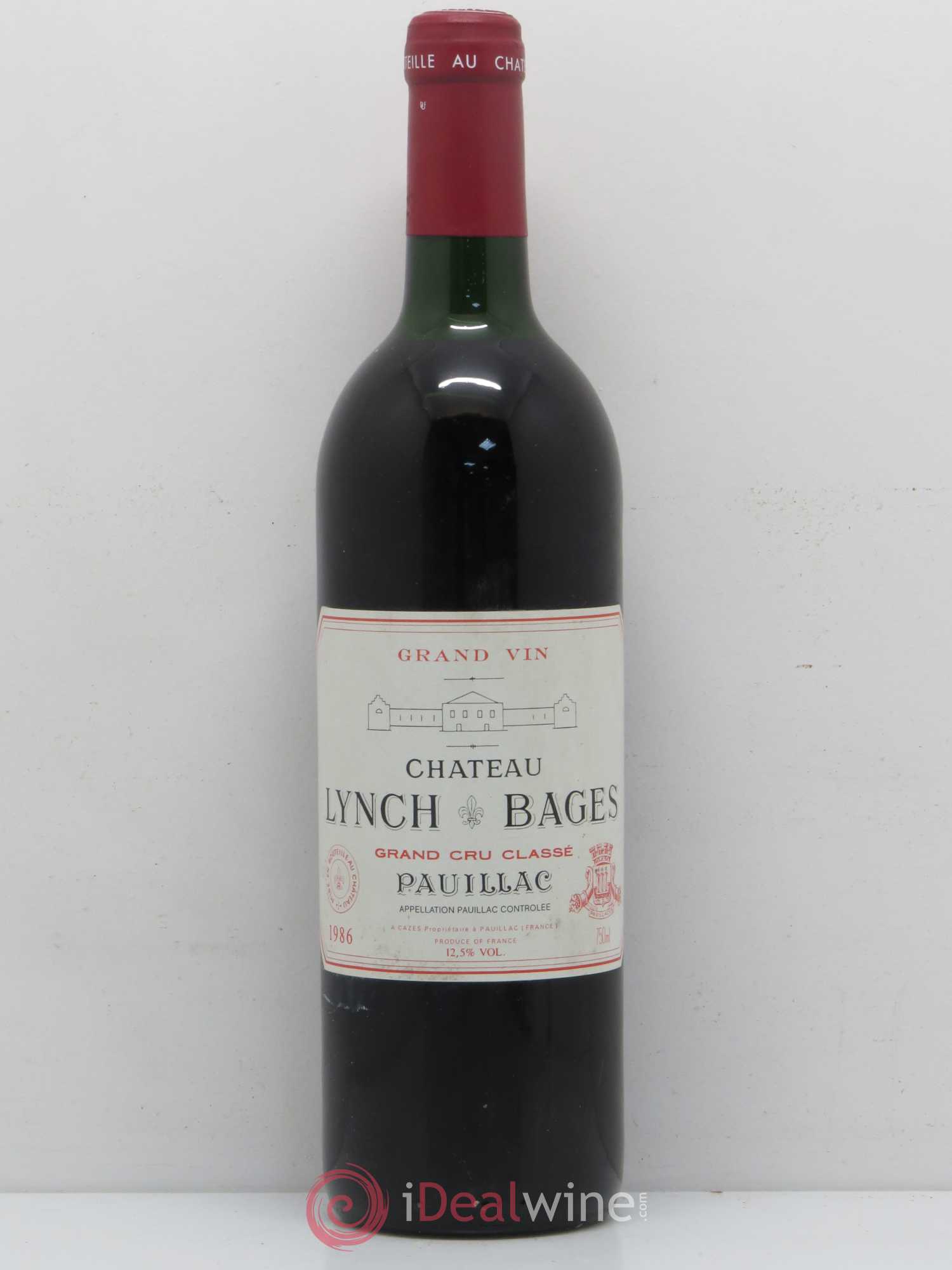 Château Lynch Bages 5ème Grand Cru Classé 1986 - Lot de 1 bouteille - 0