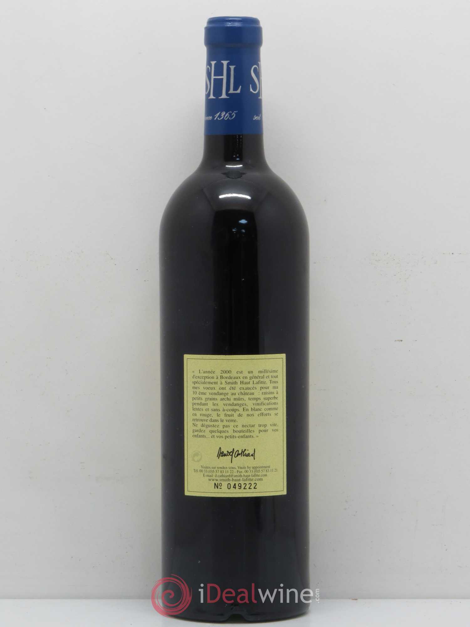 Château Smith Haut Lafitte Cru Classé de Graves 2000 - Lot de 1 bouteille - 1