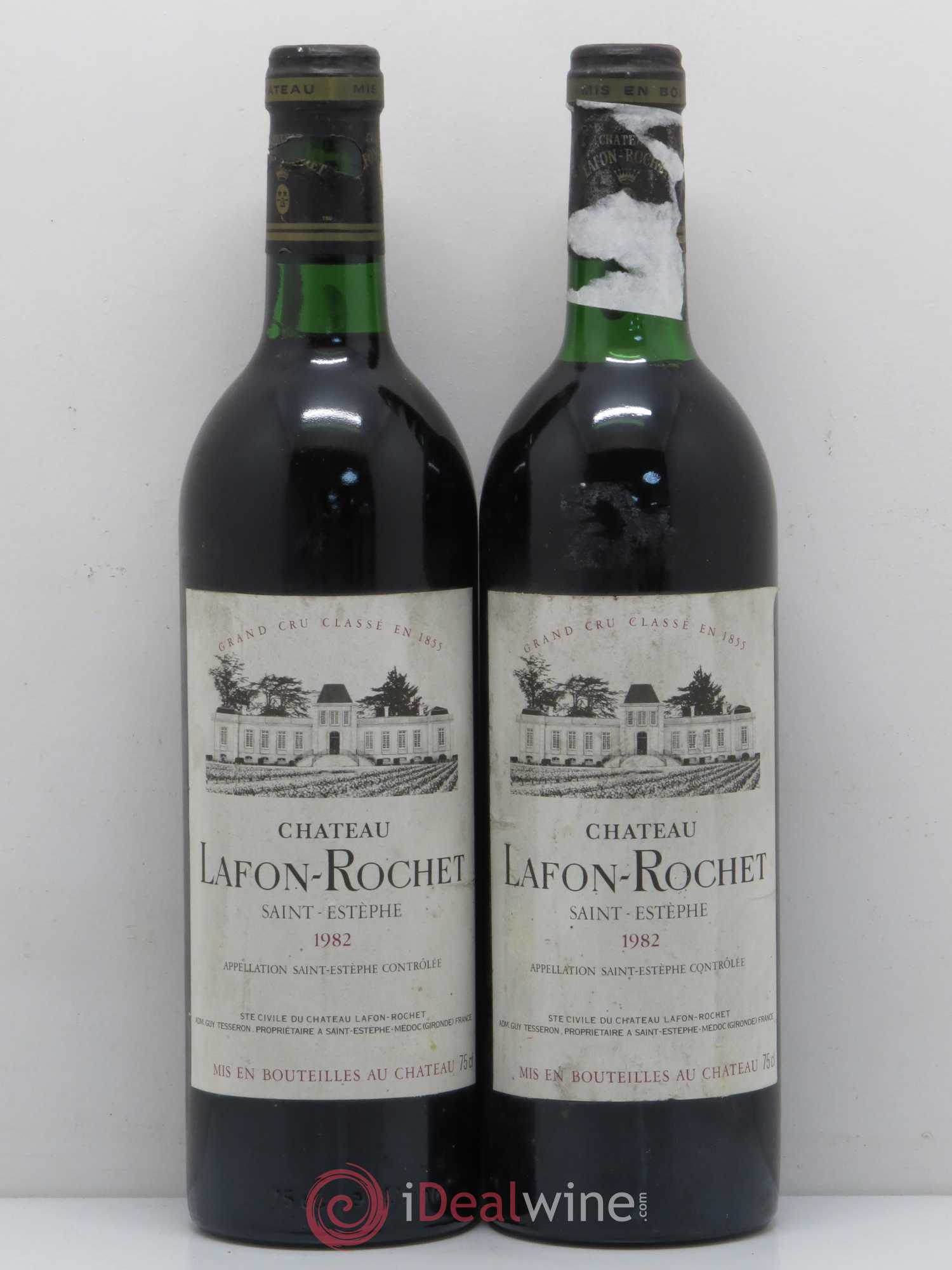 Château Lafon Rochet 4ème Grand Cru Classé 1982 - Lot de 2 bouteilles - 0