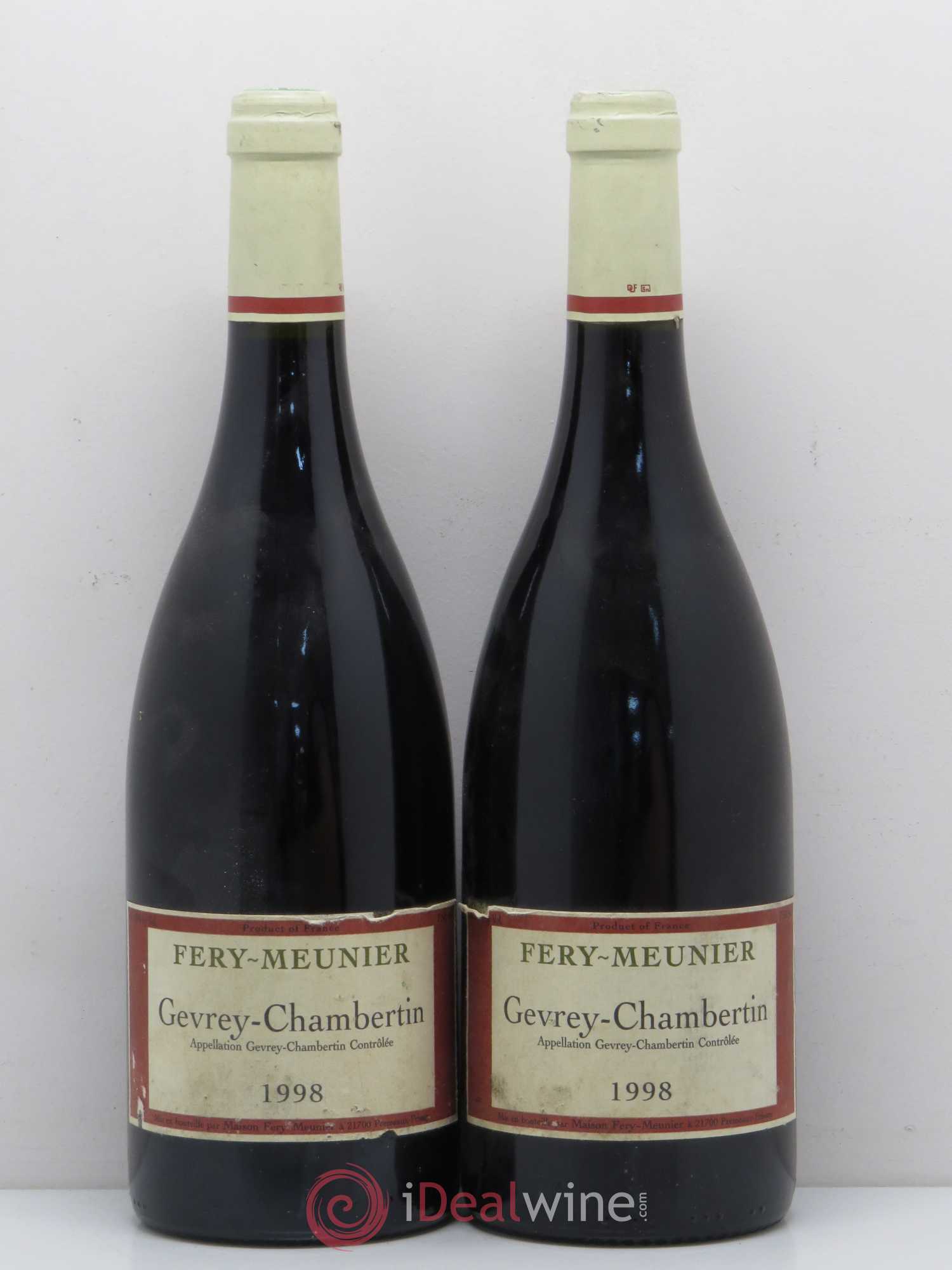 Gevrey-Chambertin Fery Meunier 1998 - Lot de 2 bouteilles - 0