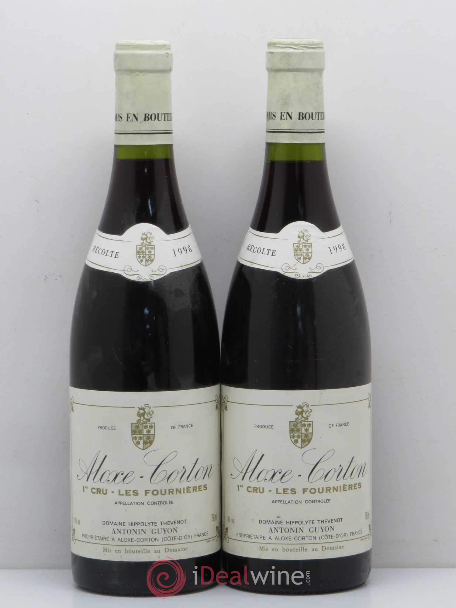 Aloxe-Corton 1er Cru Les Fournières Antonon Guyon 1998 - Posten von 2 Flaschen - 0