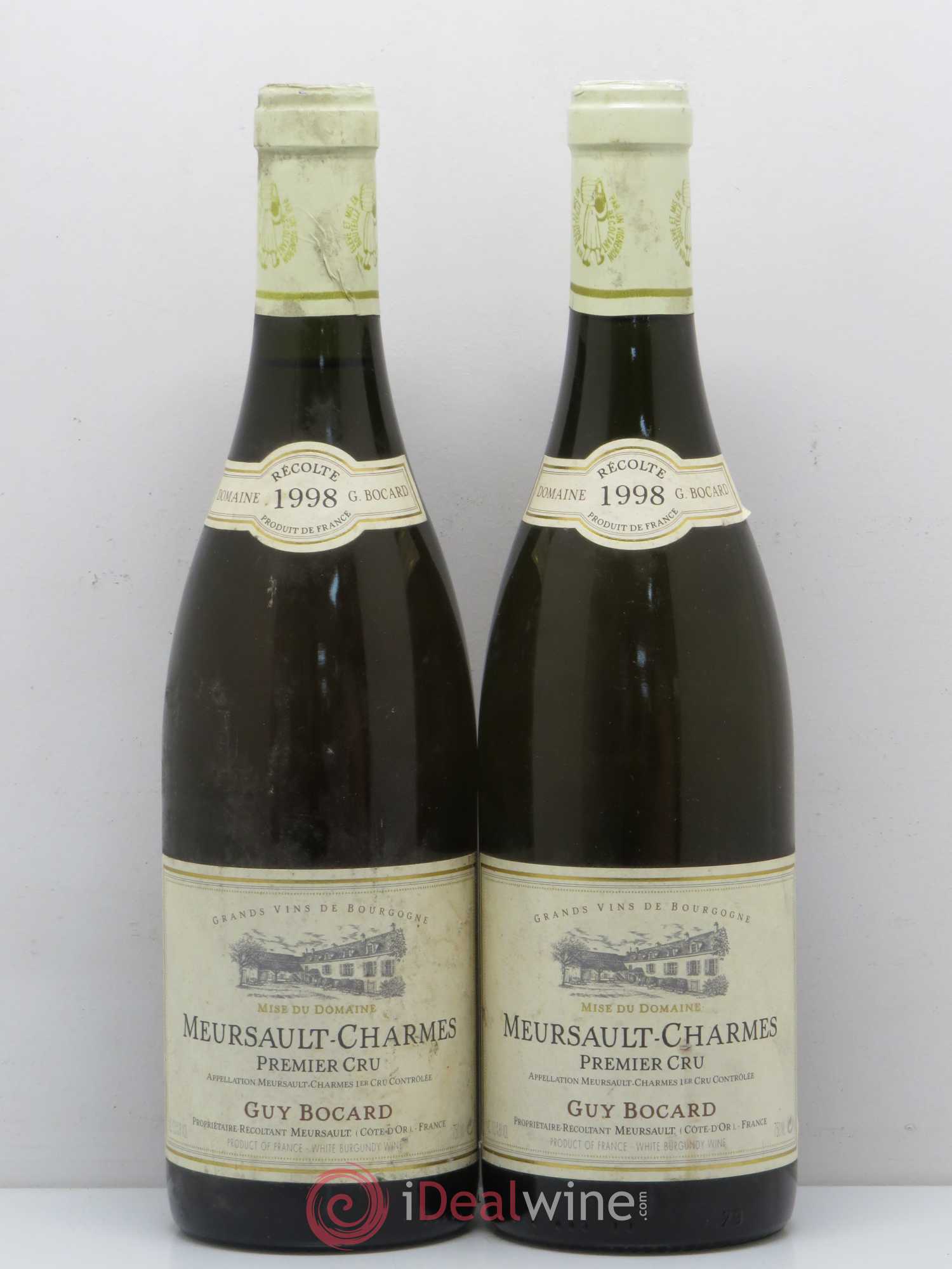Meursault 1er Cru Charmes - Guy Bocard 1998 - Posten von 2 Flaschen - 0