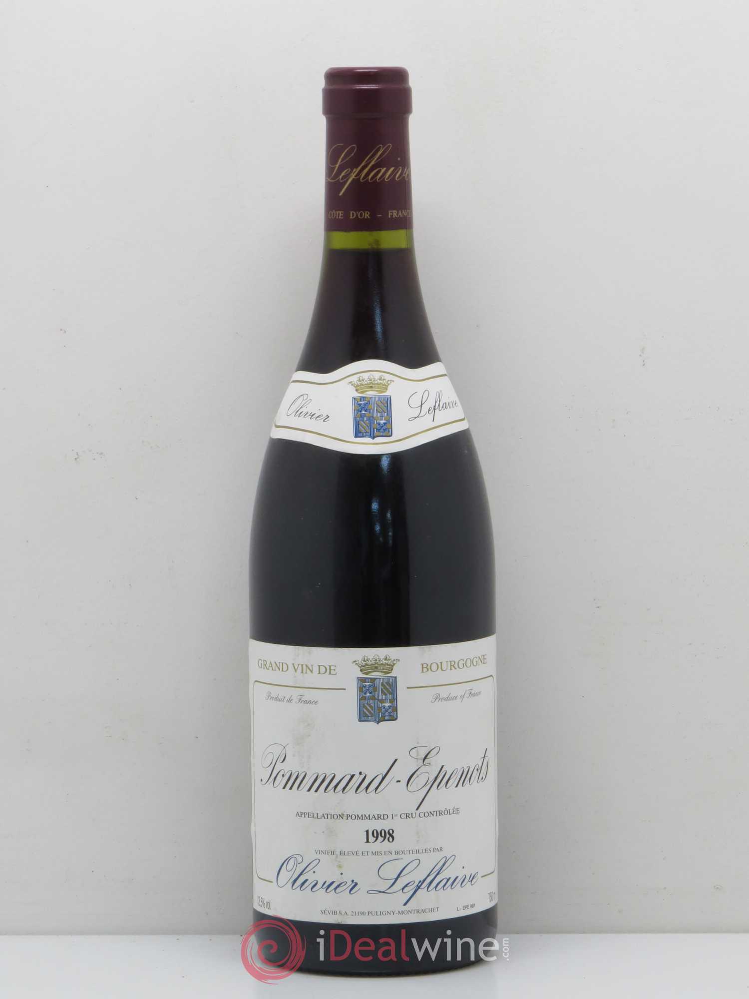 Pommard Epenots Olivier Leflaive 1998 - Posten von 1 Flasche - 0