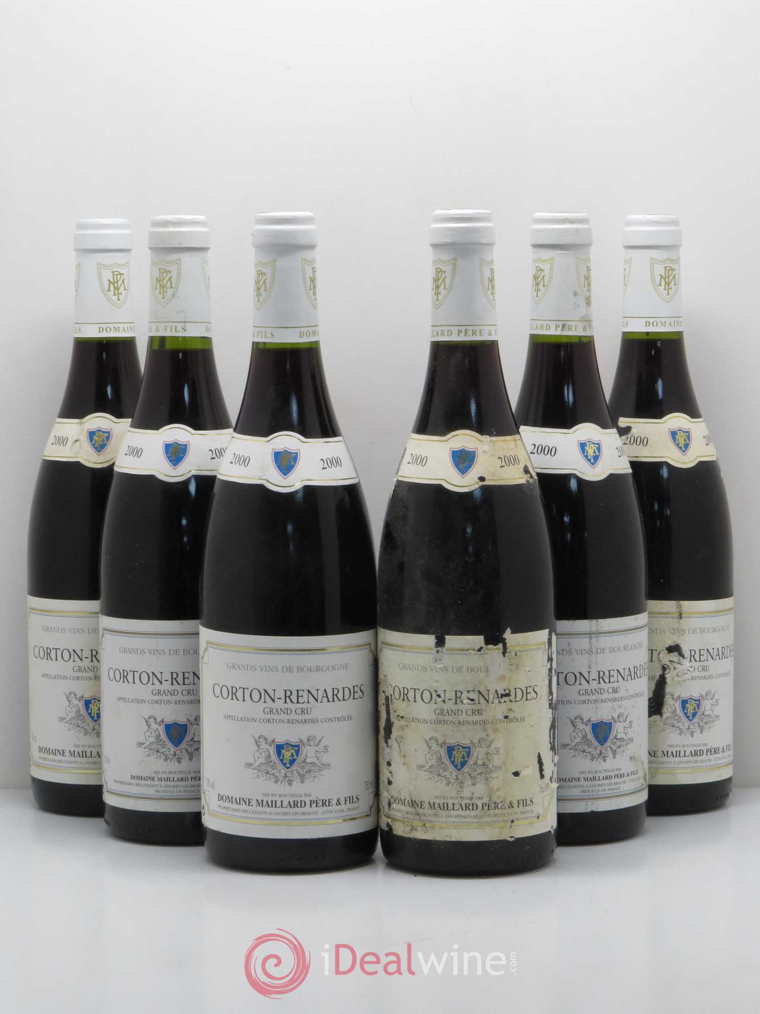 Corton Grand Cru Renardes Domaine Maillard 2000 - Posten von 6 Flaschen - 0
