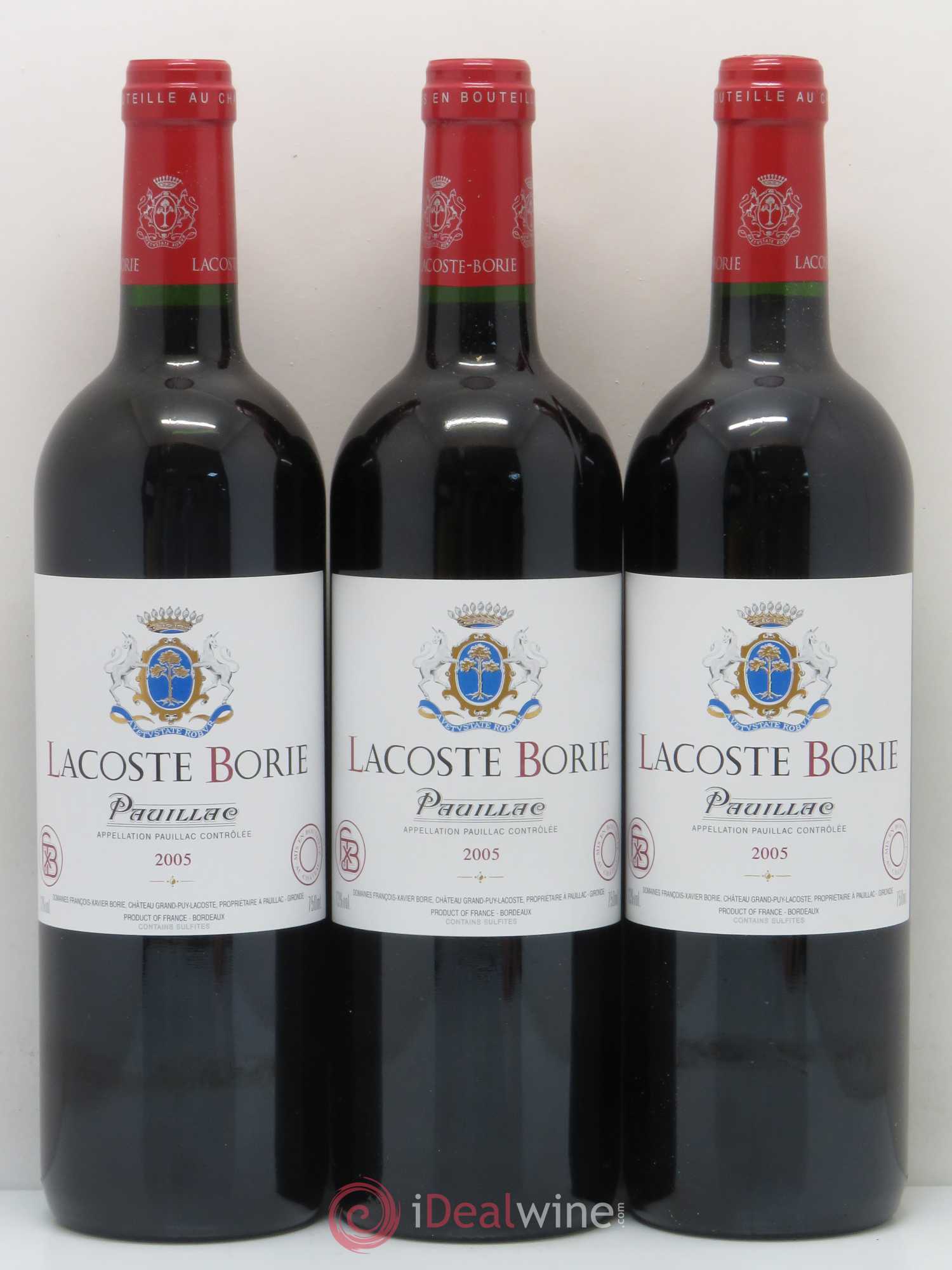 Lacoste Borie 2005 - Lot de 12 bouteilles - 2