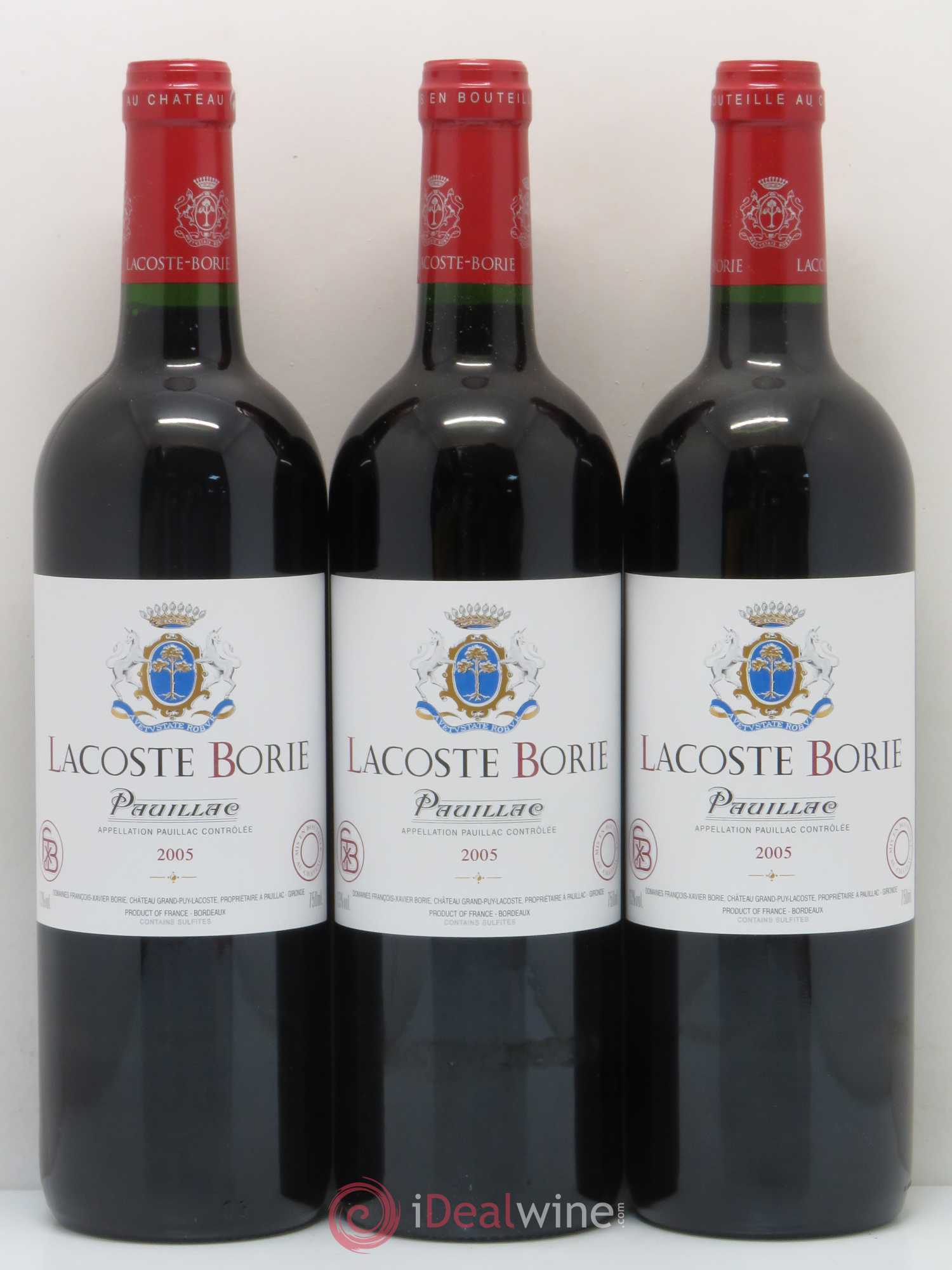 Lacoste Borie 2005 - Lot de 12 bouteilles - 3