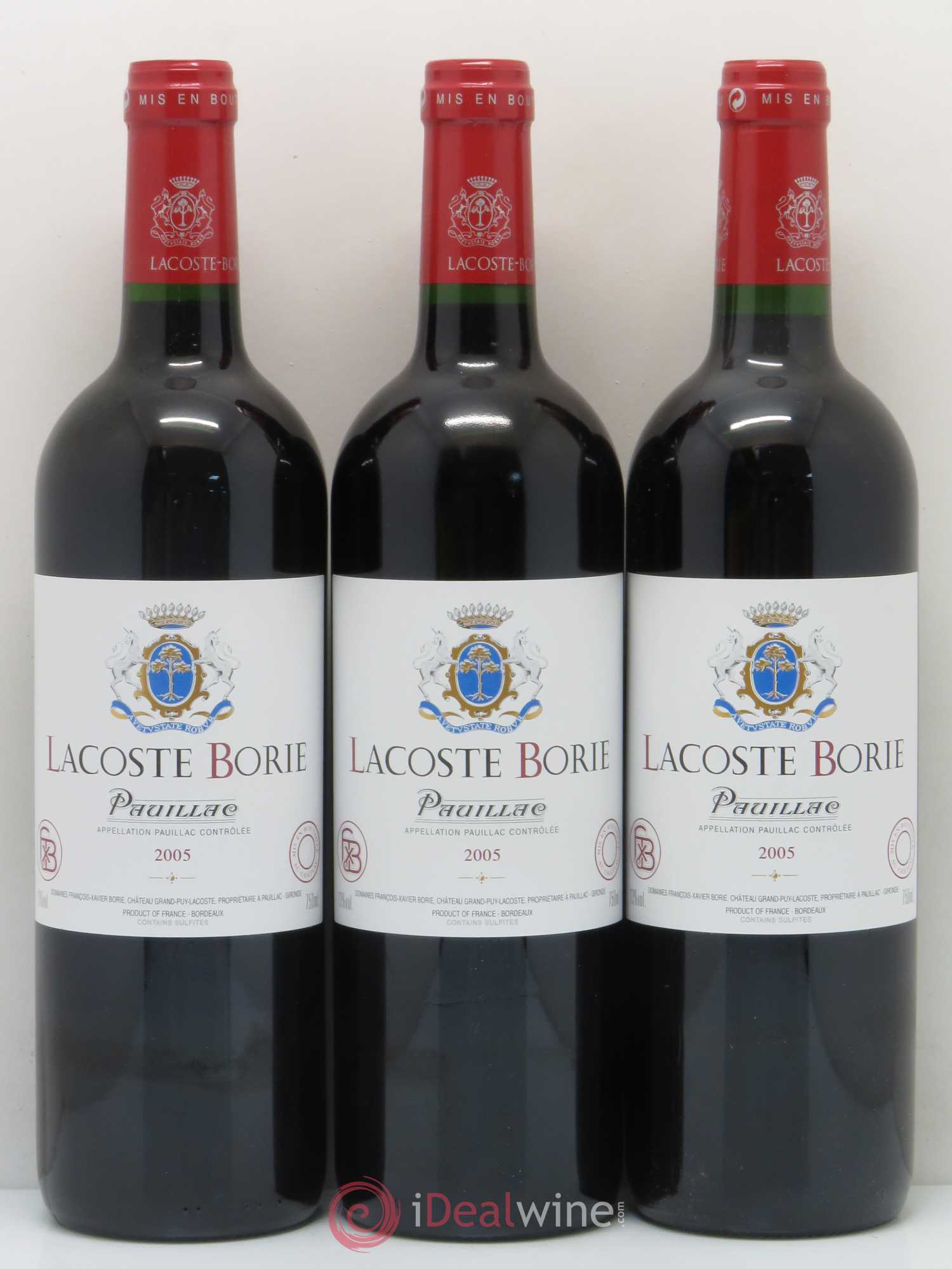 Lacoste Borie 2005 - Lot de 12 bouteilles - 4