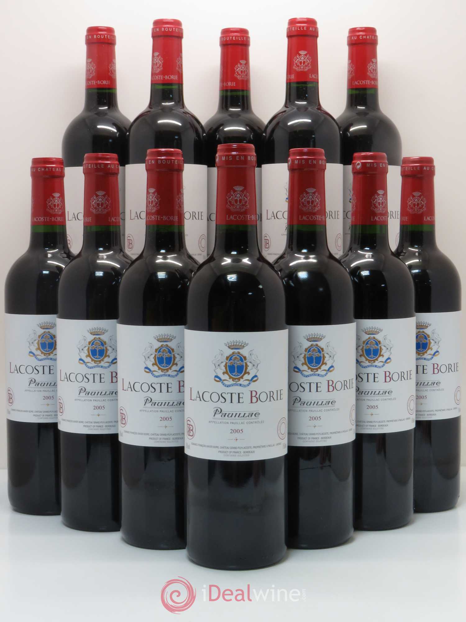 Lacoste Borie 2005 - Lot de 12 bouteilles - 0