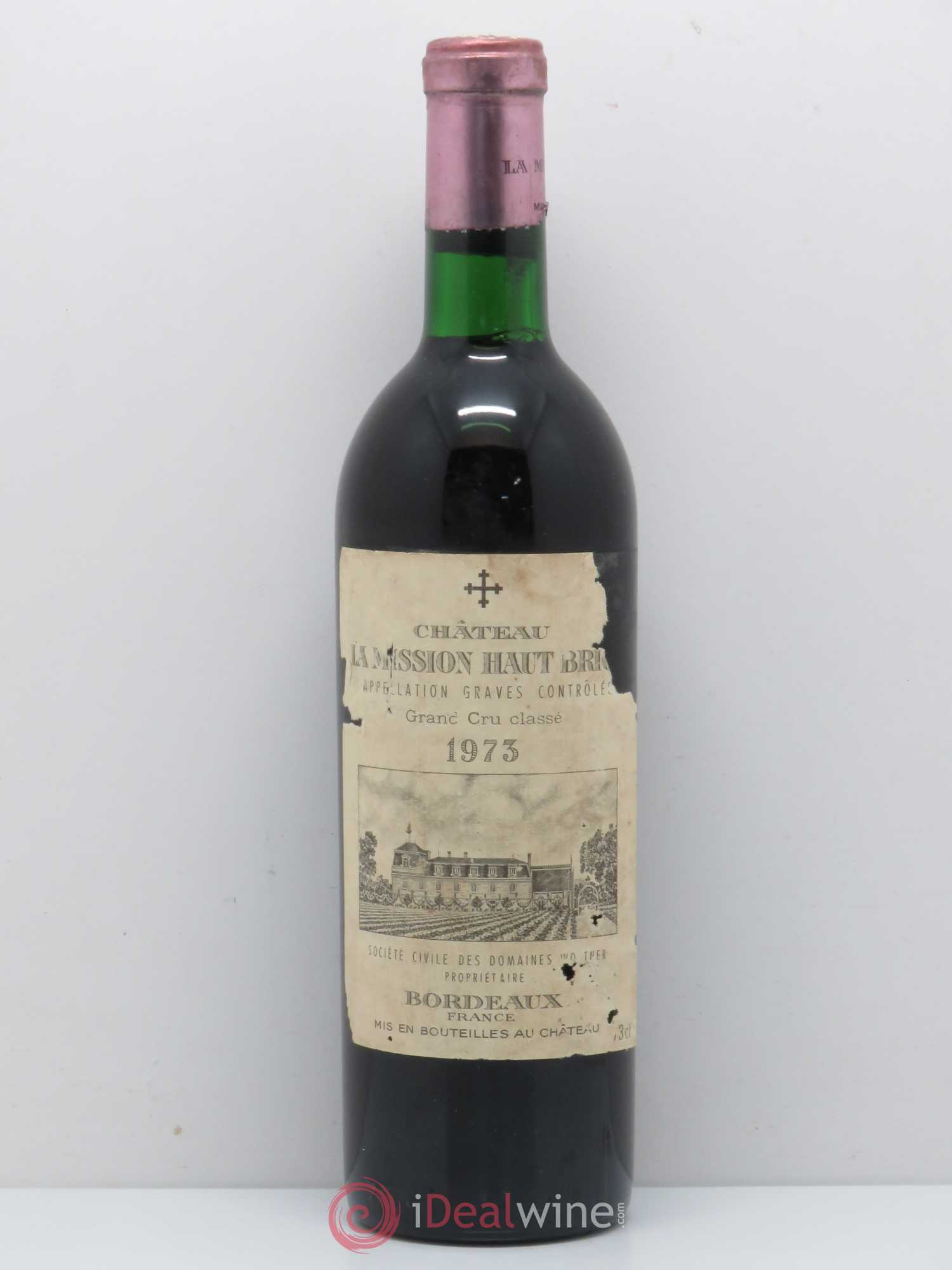 Château la Mission Haut-Brion Cru Classé de Graves 1973 - Lot de 1 bouteille - 0