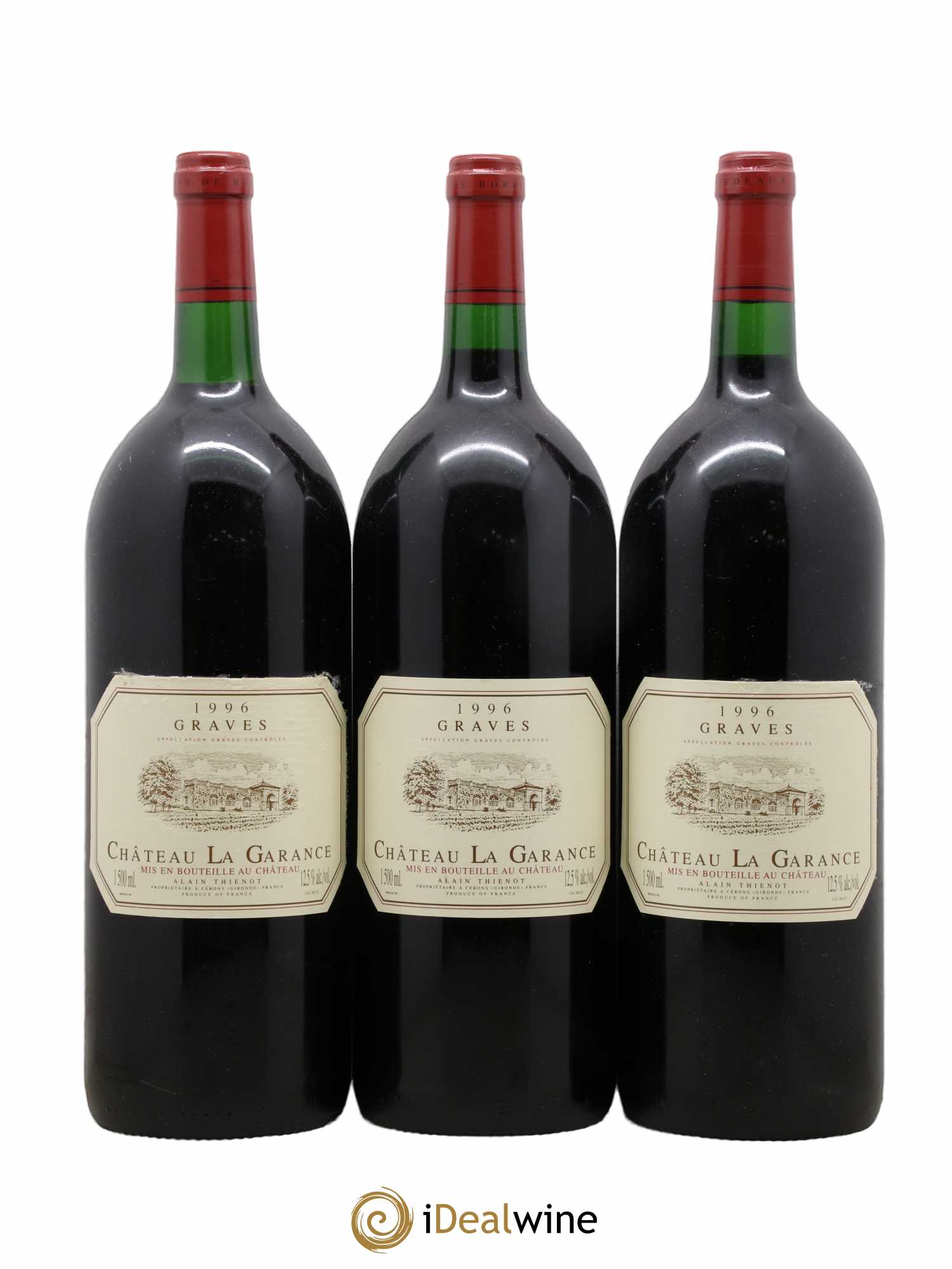 Graves Château La Garance 1996 - Lot de 3 magnums - 0
