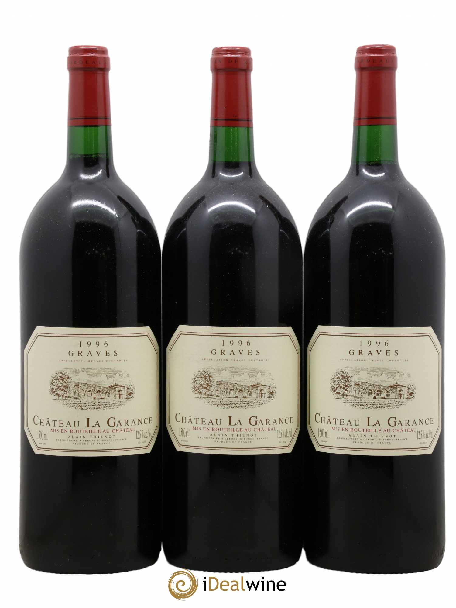 Graves Château La Garance 1996 - Lot de 3 magnums - 0