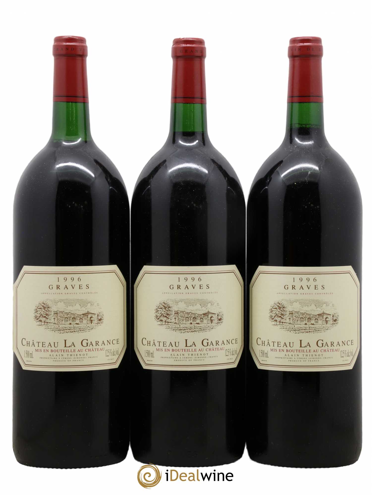 Graves Château La Garance 1996 - Lot de 3 magnums - 0