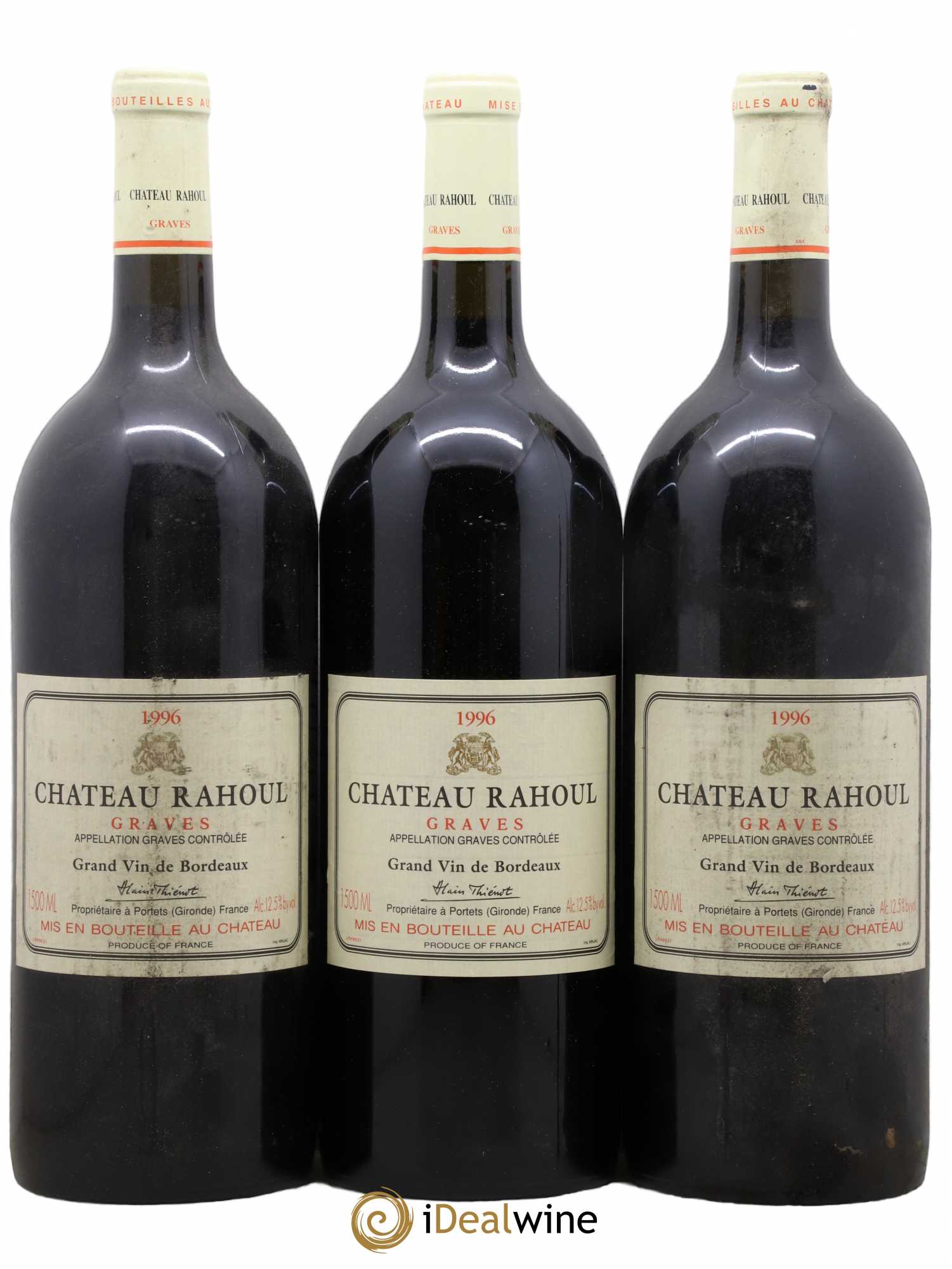 Château Rahoul 1996 - Lot de 3 magnums - 0