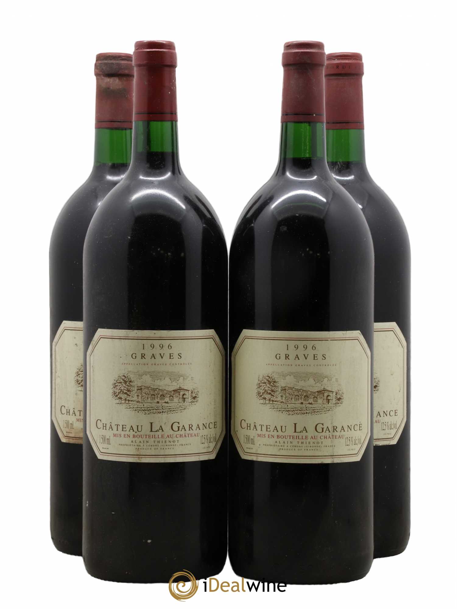 Graves Château La Garance 1996 - Lot de 4 magnums - 0