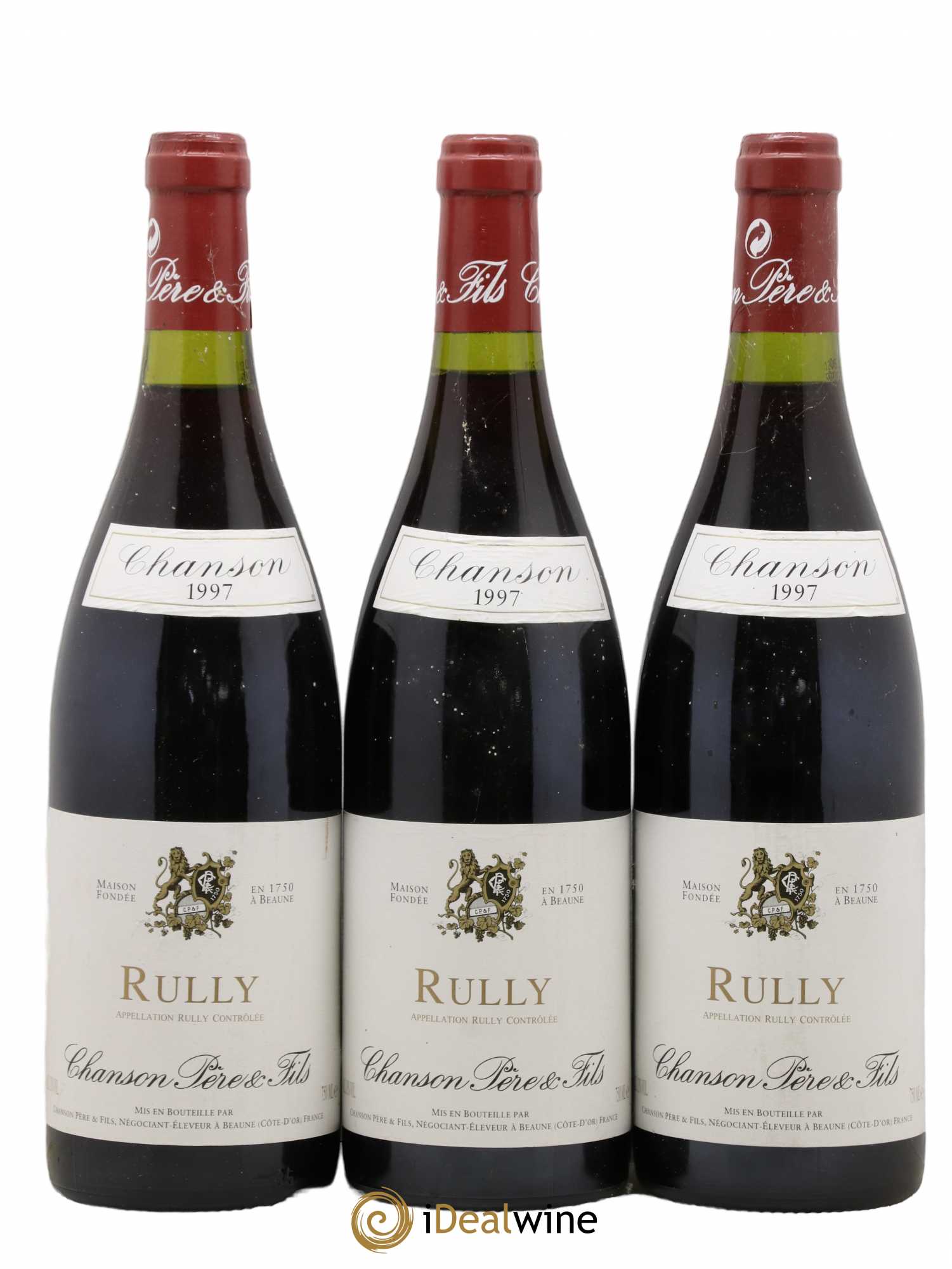 Rully Chanson 1997 - Lot de 3 bouteilles - 0