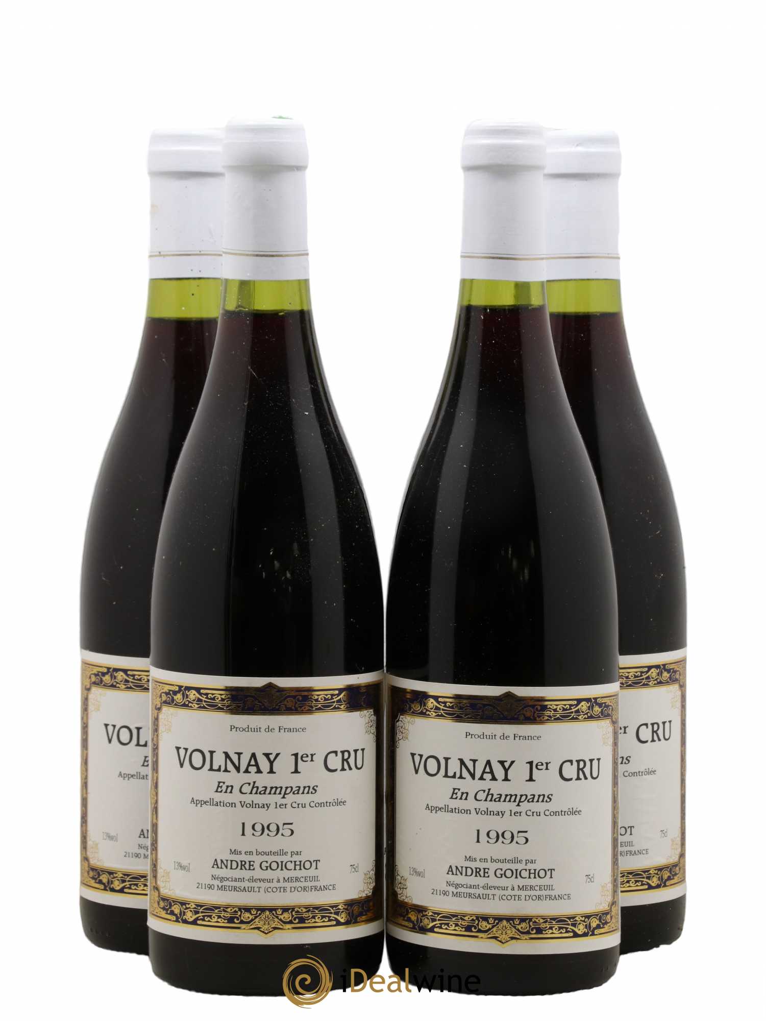Volnay 1er Cru En Champans A. Goichot 1995 - Lot de 4 bouteilles - 0