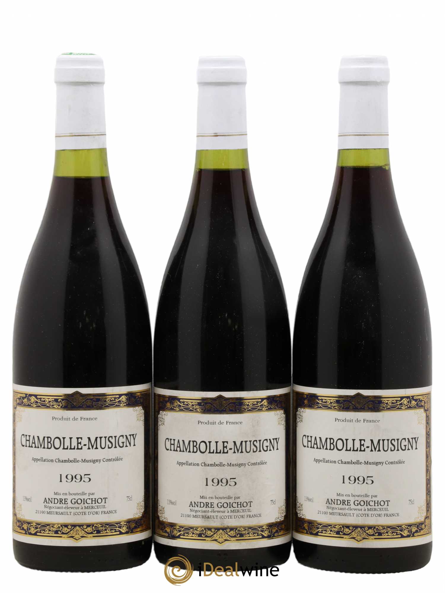 Chambolle-Musigny A. Goichot 1995 - Lot de 3 bouteilles - 0