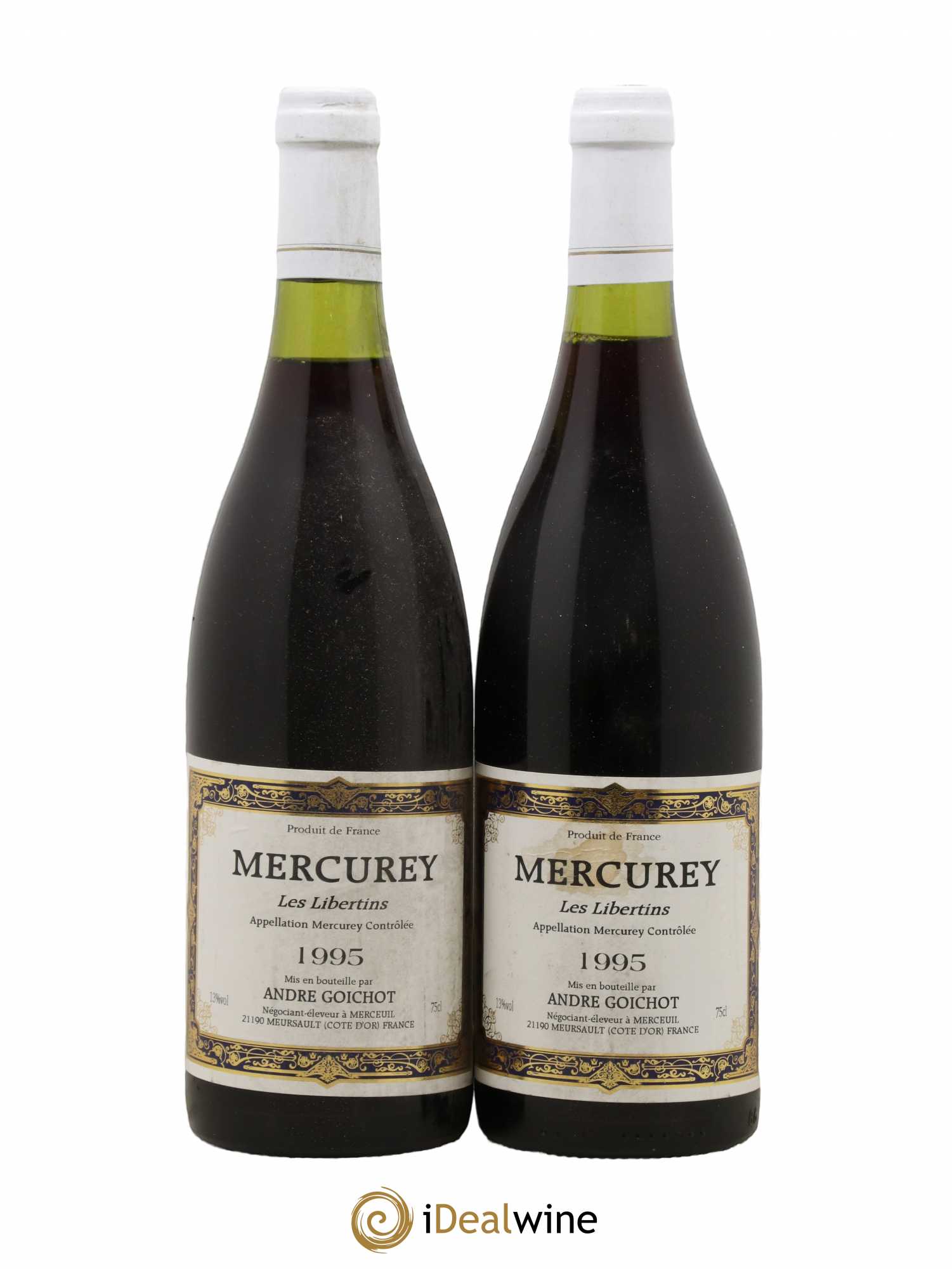 Mercurey Les Libertins A. Goichot 1995 - Posten von 2 Flaschen - 0