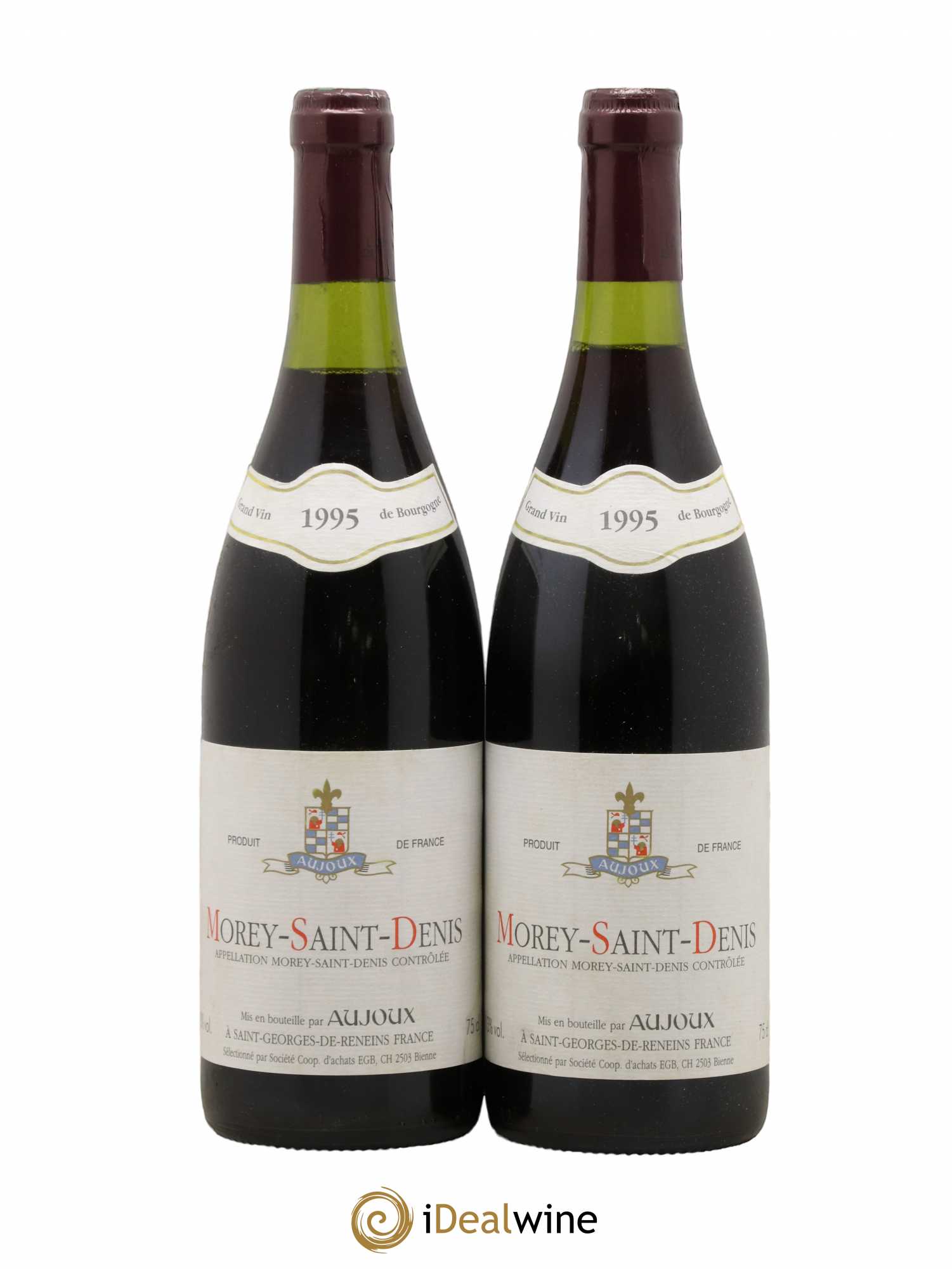 Morey-Saint-Denis J.M. Aujoux 1995 - Lot de 2 bouteilles - 0