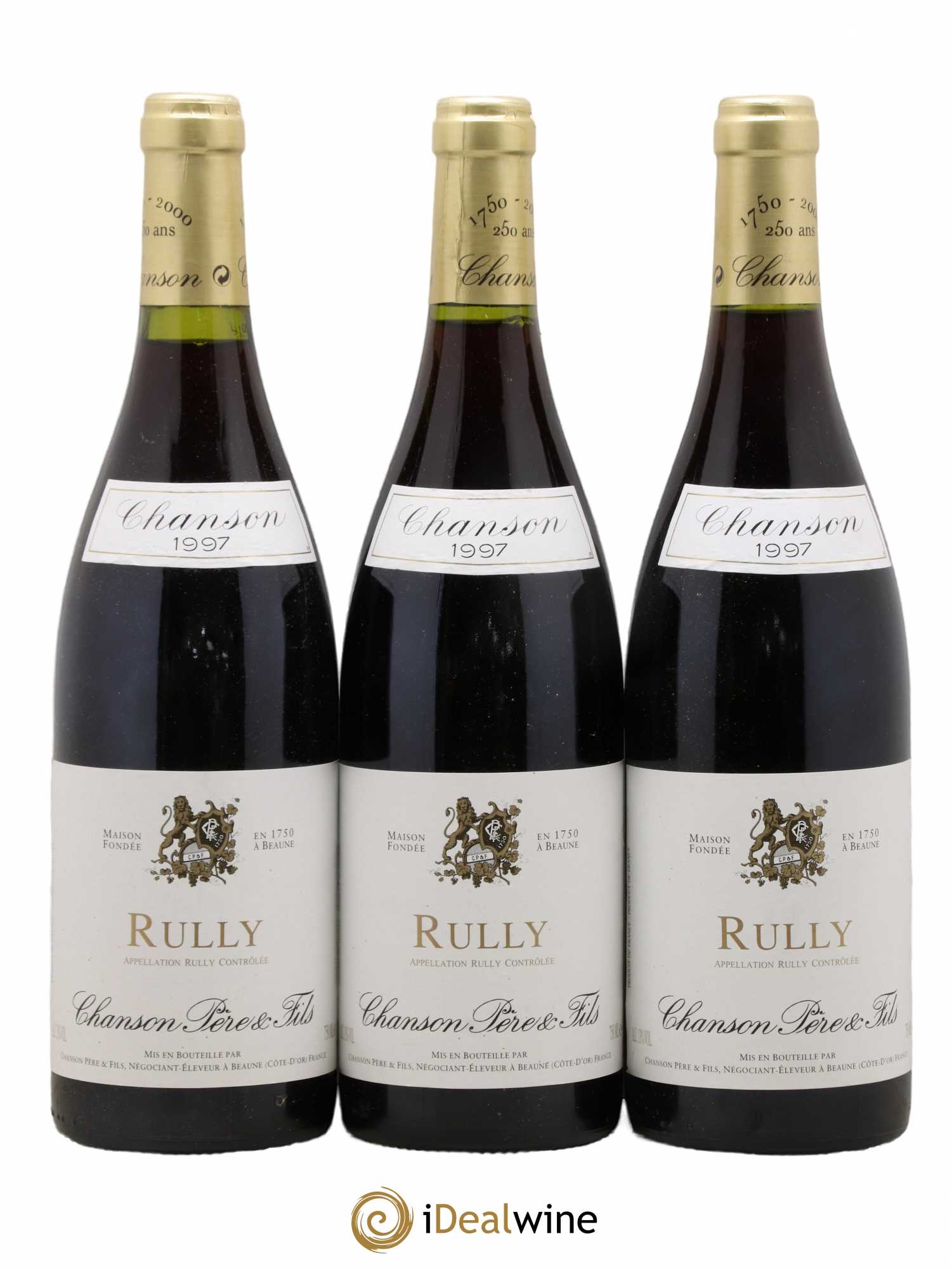 Rully Chanson 1997 - Lot de 3 bouteilles - 0