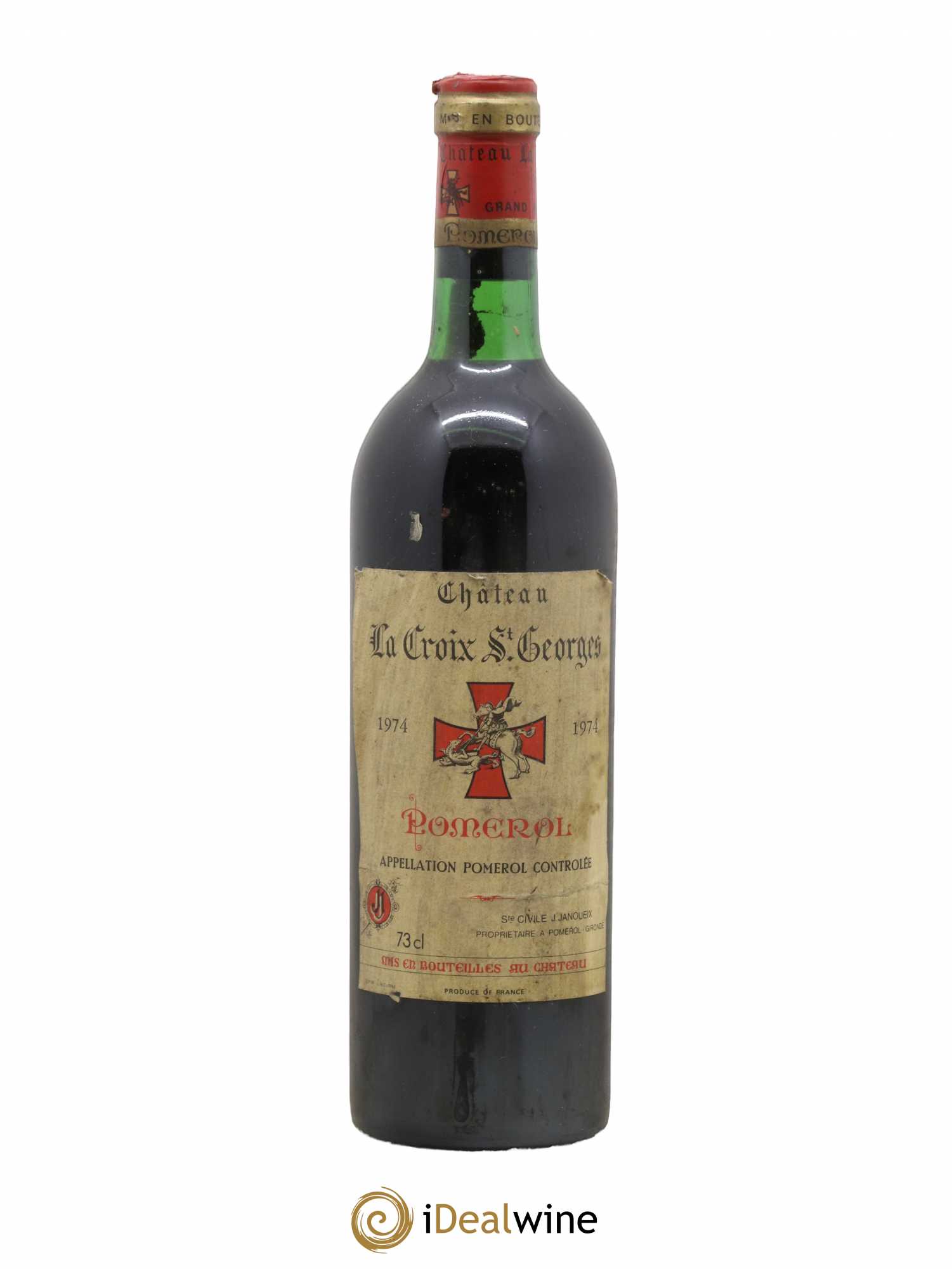 Château la Croix Saint-Georges 1974 - Lot de 1 bouteille - 0