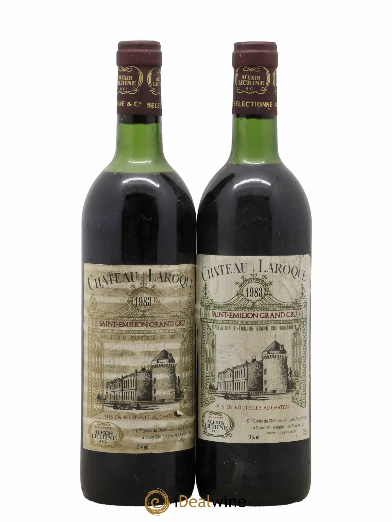 Château Laroque Grand Cru Classé 1983 - Lot de 2 bouteilles - 0