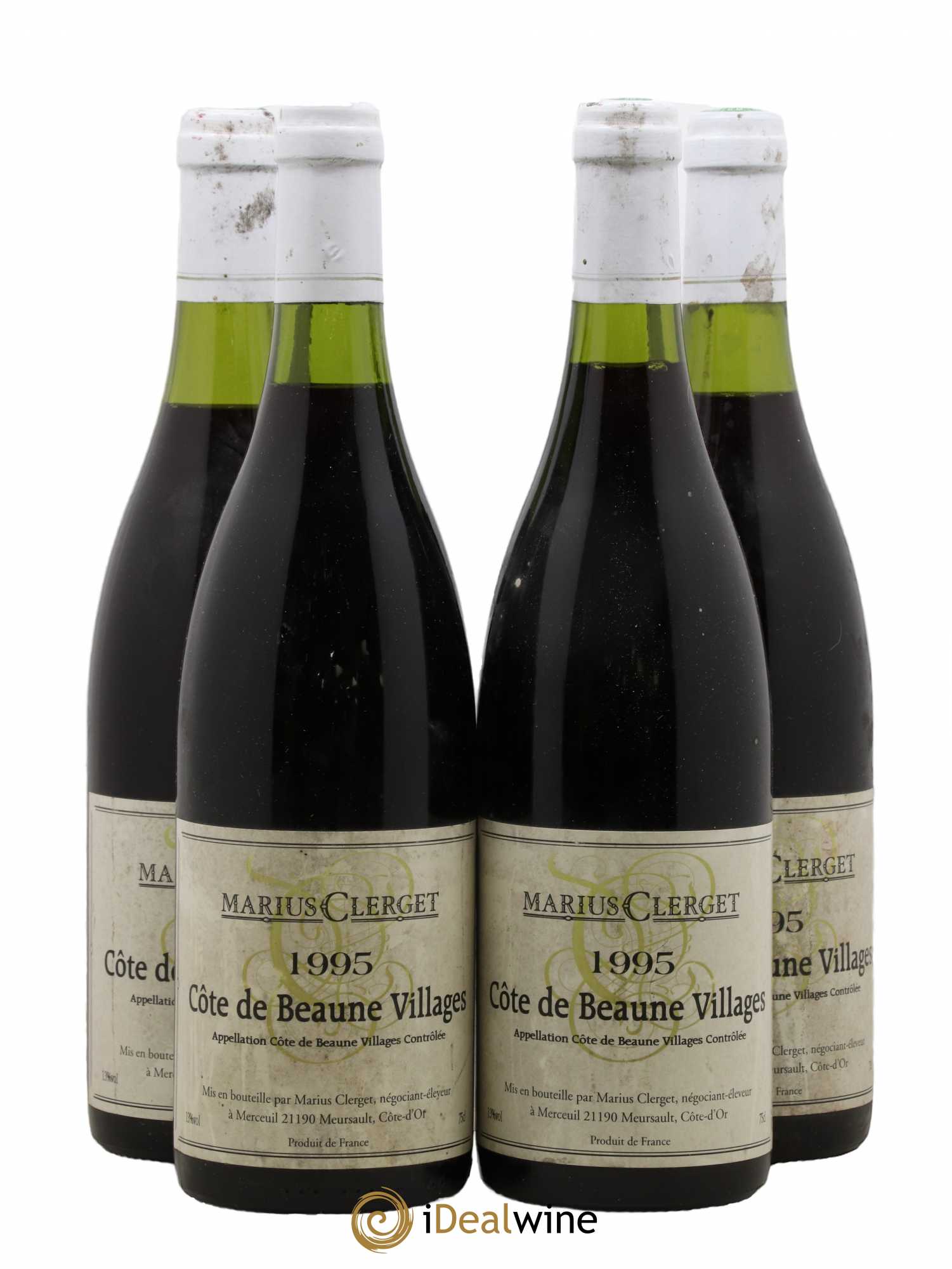Côte de Beaune-Villages Clerget 1995 - Lot de 4 bouteilles - 0