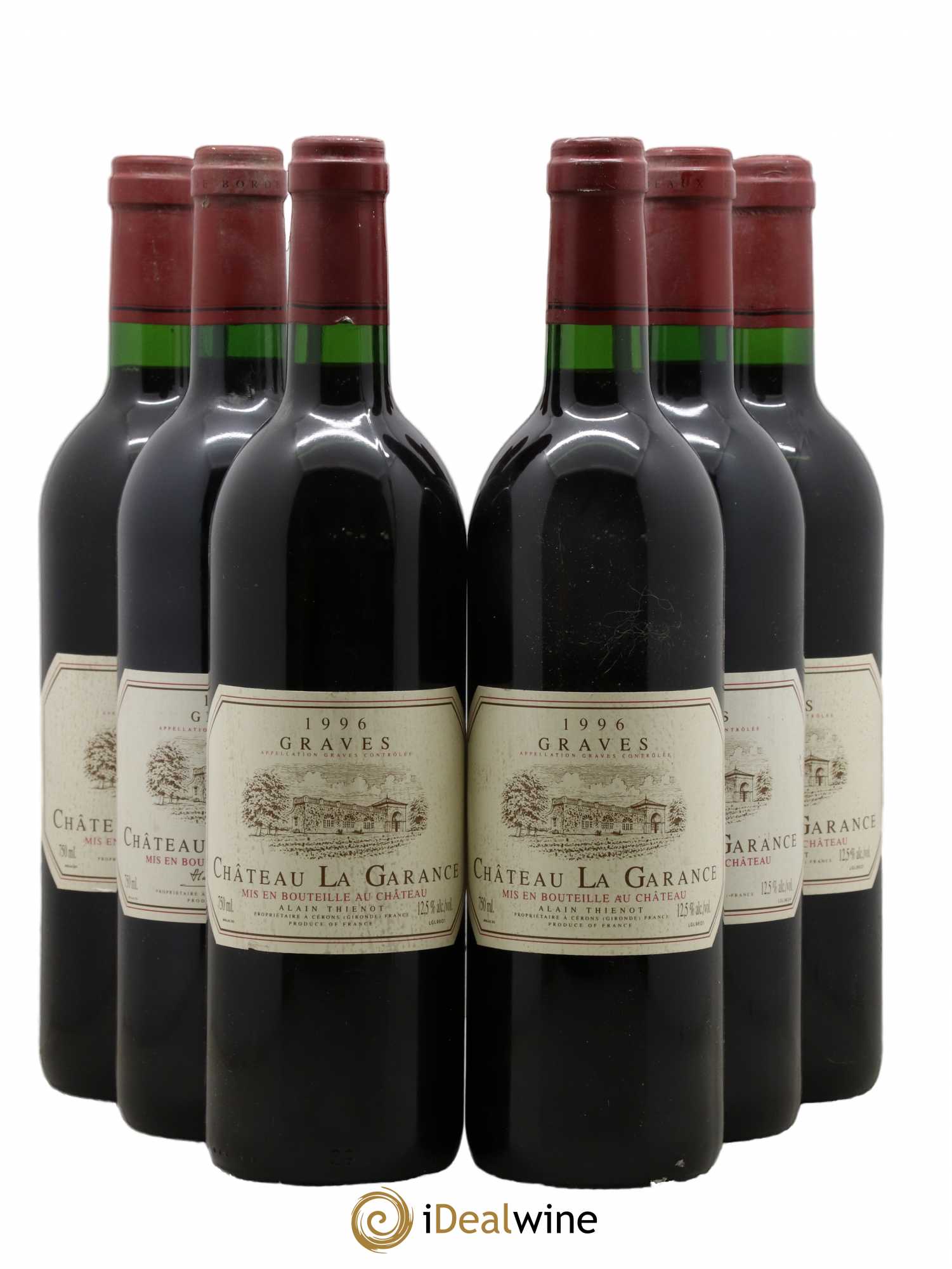 Graves Château La Garance 1996 - Lot de 6 bouteilles - 0
