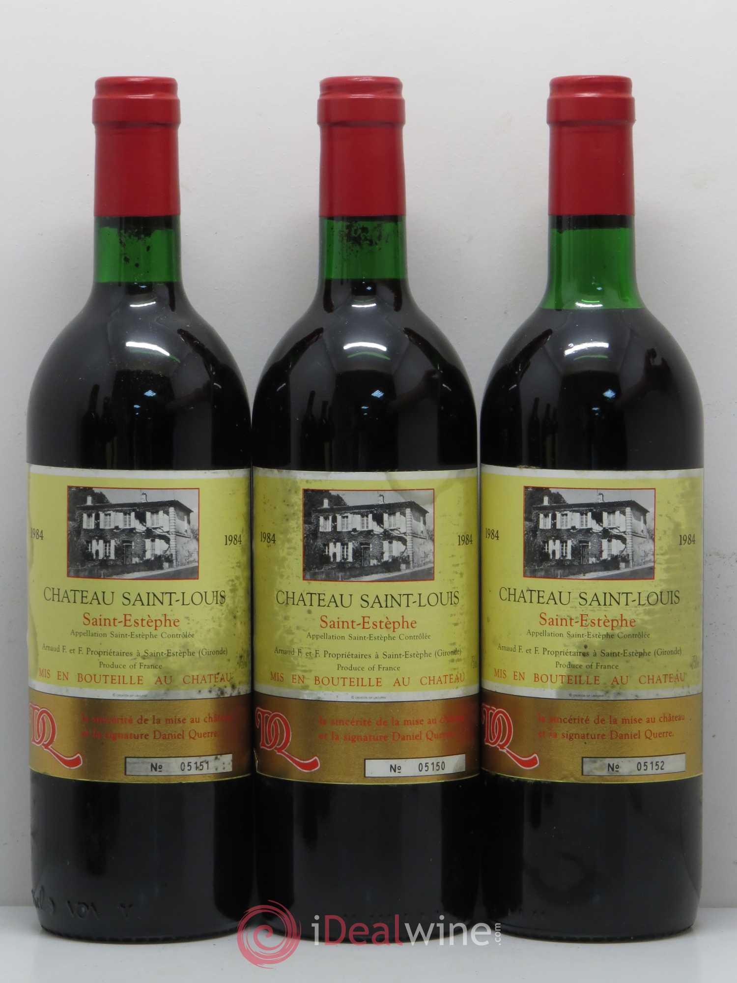 Bordeaux Château Saint Louis (sans prix de réserve) 1984 - Posten von 6 Flaschen - 1