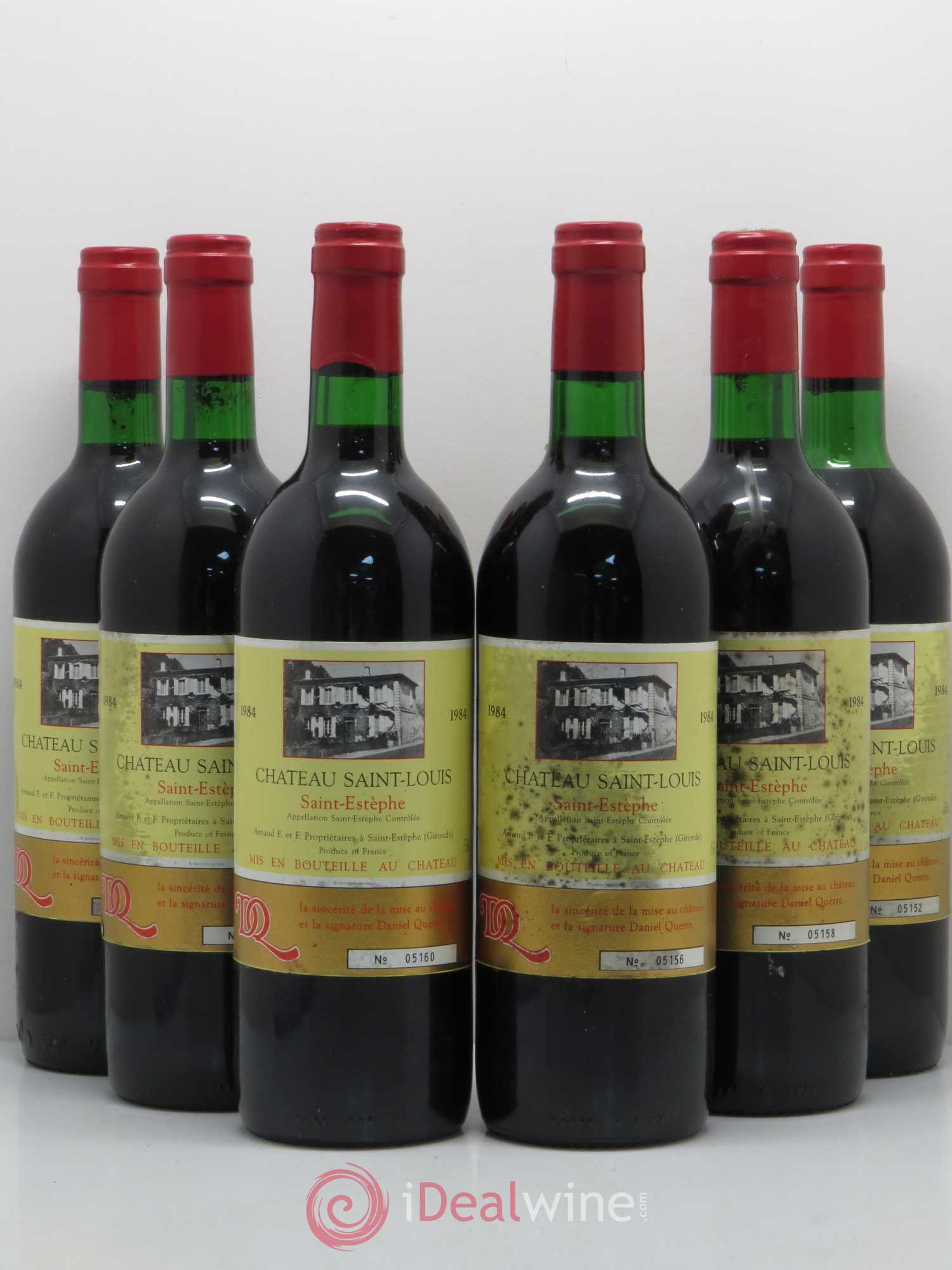 Bordeaux Château Saint Louis (sans prix de réserve) 1984 - Posten von 6 Flaschen - 0