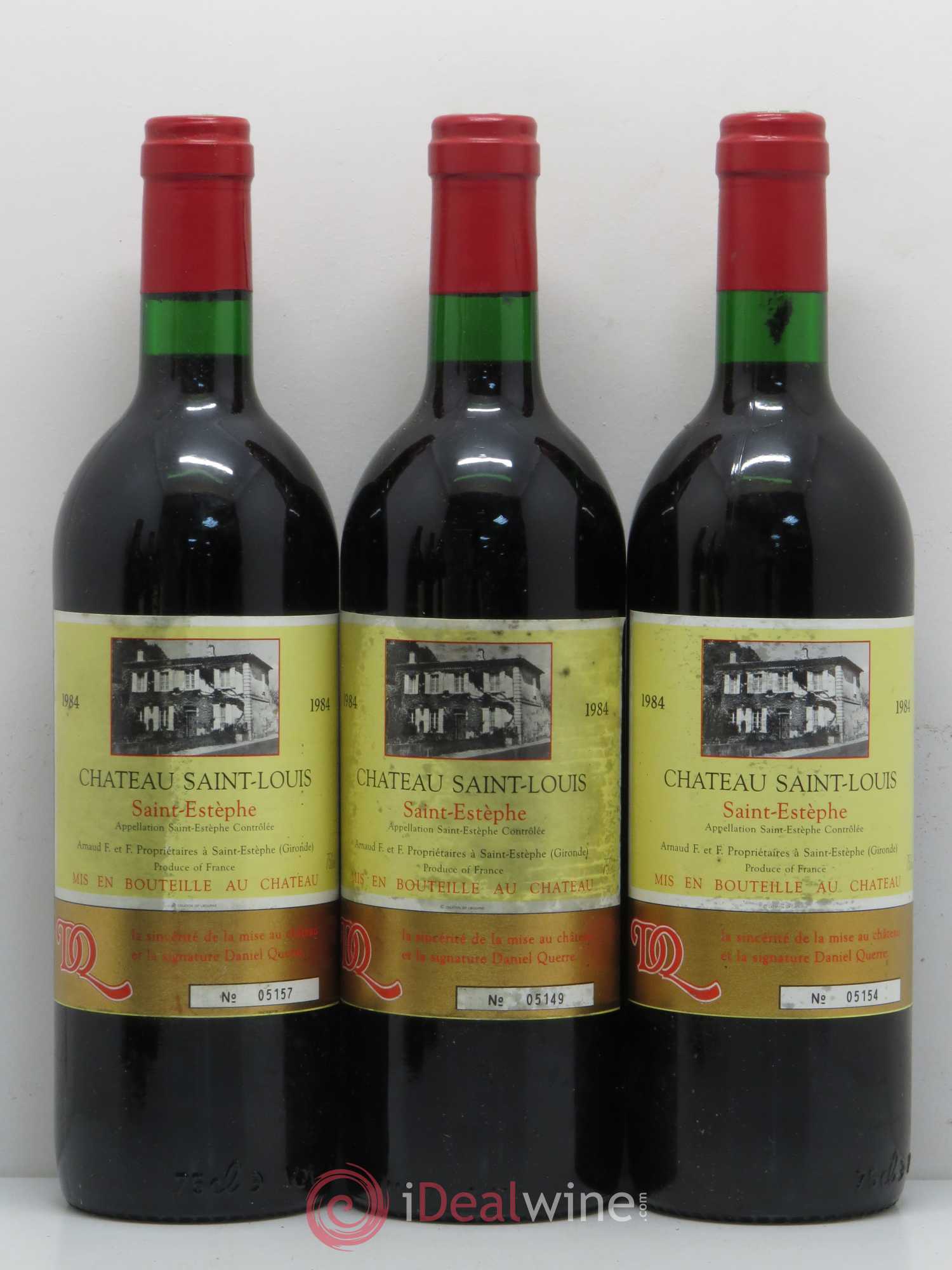 Bordeaux Château Saint Louis (sans prix de réserve) 1984 - Posten von 6 Flaschen - 2