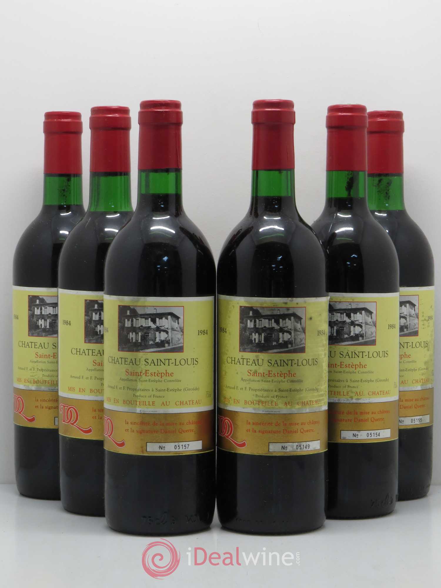 Bordeaux Château Saint Louis (sans prix de réserve) 1984 - Posten von 6 Flaschen - 0