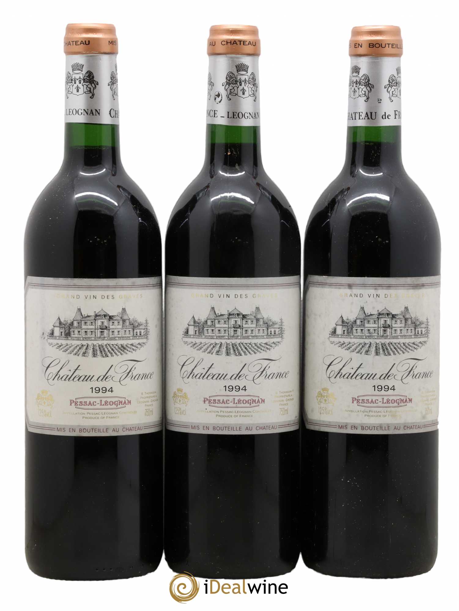 Château de France 1994 - Lot de 3 bouteilles - 0