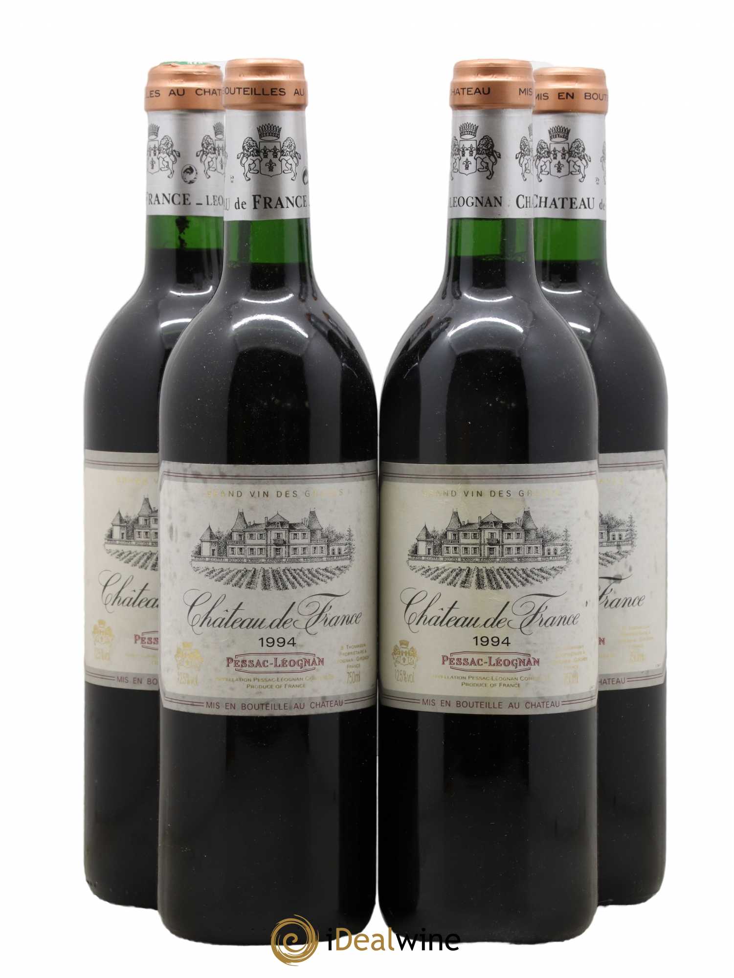 Château de France 1994 - Lot de 4 bouteilles - 0